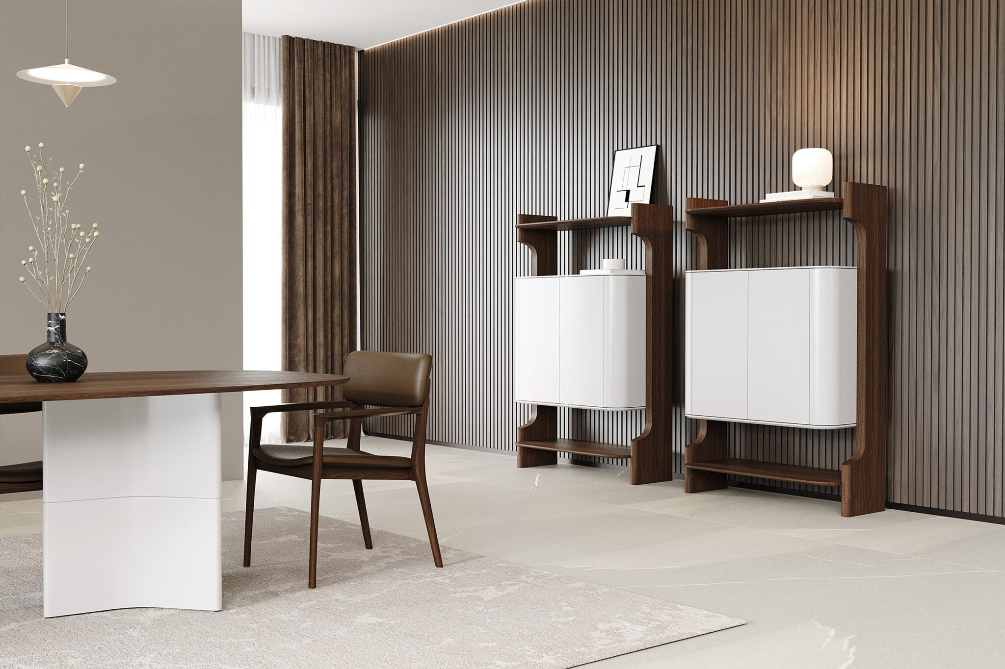 Бюфет «Bloom» с естествен фурнир, размер 107х160х45см