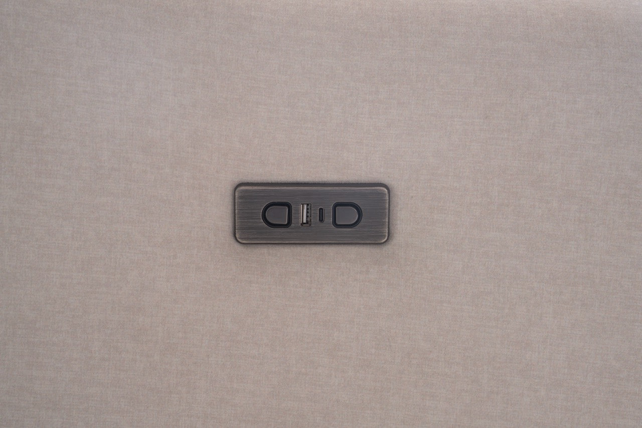 Модулен разтегателен диван «Como» с електрически механизъм, USB зарядна станция