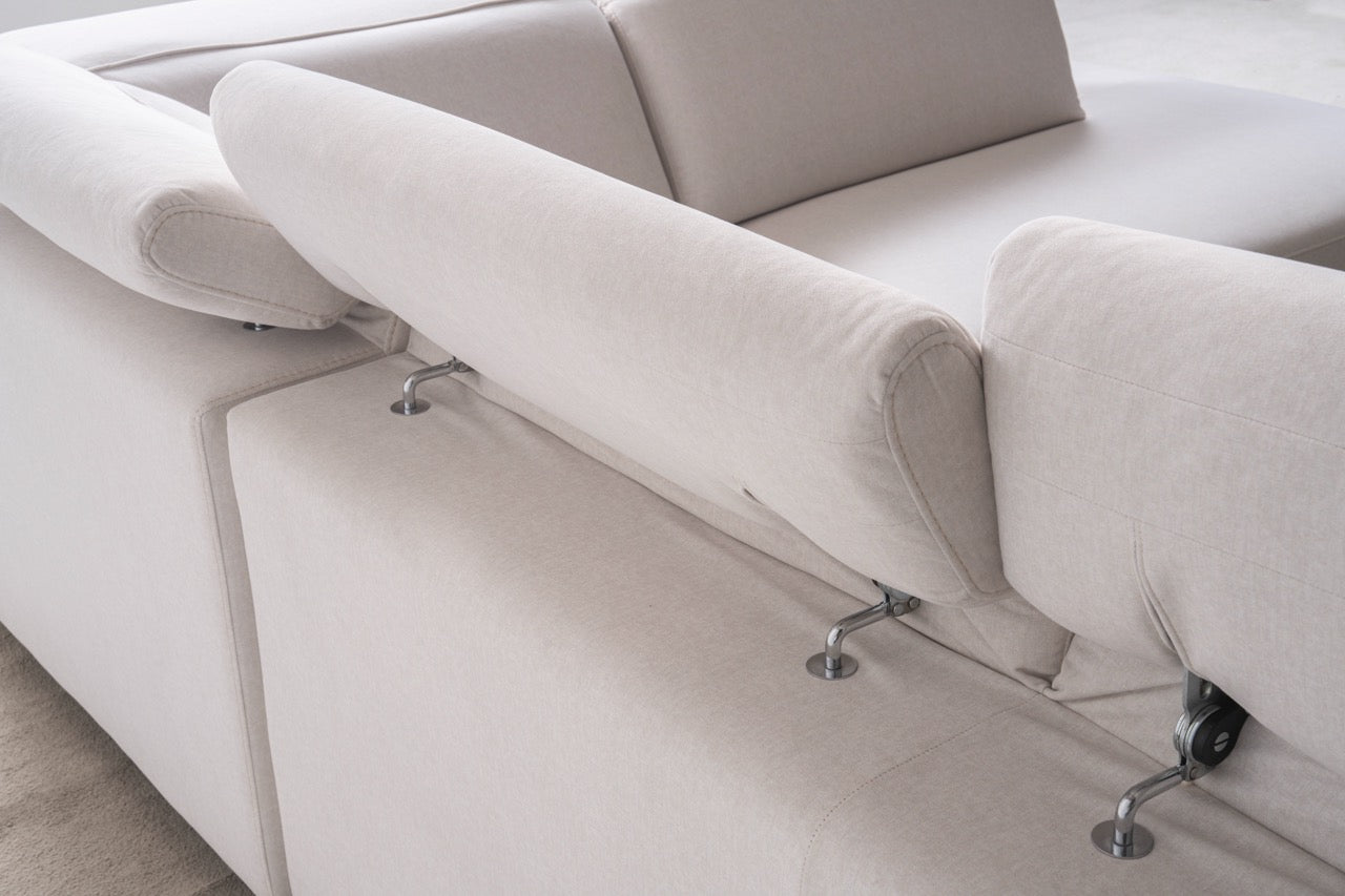 Модулен разтегателен диван «Como» с електрически механизъм, USB зарядна станция