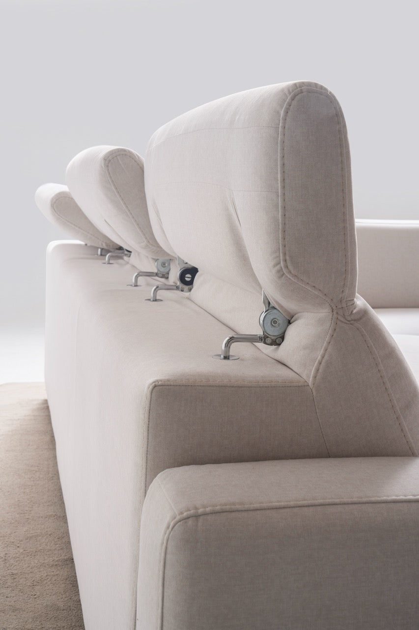 Модулен разтегателен диван «Como» с електрически механизъм, USB зарядна станция