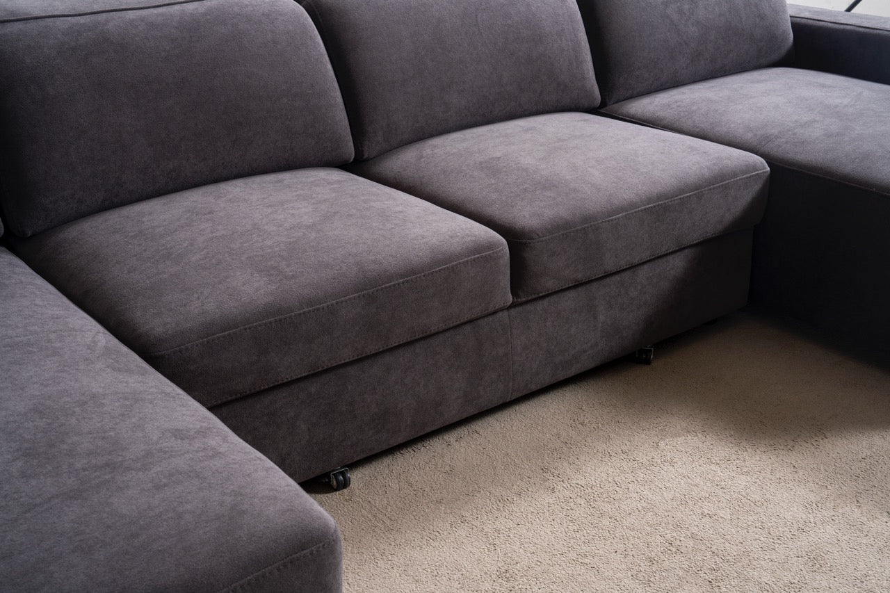 Модулен разтегателен диван «Como» с електрически механизъм, USB зарядна станция