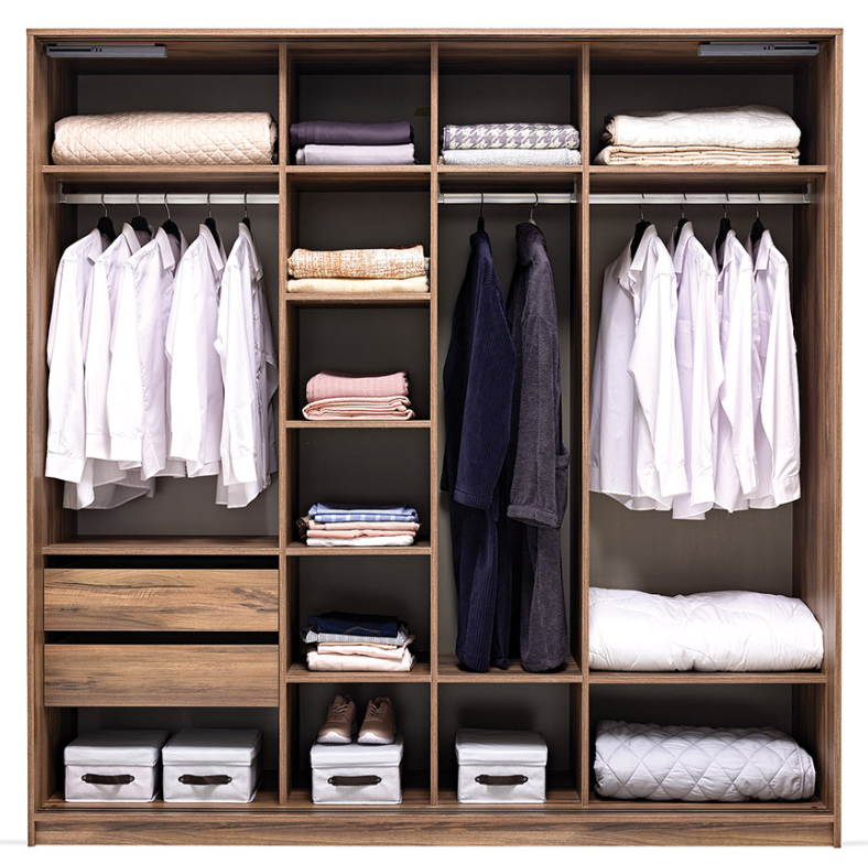 Гардероб с плъзгащи врати «Ravel» с огледална врата, ширина 220см