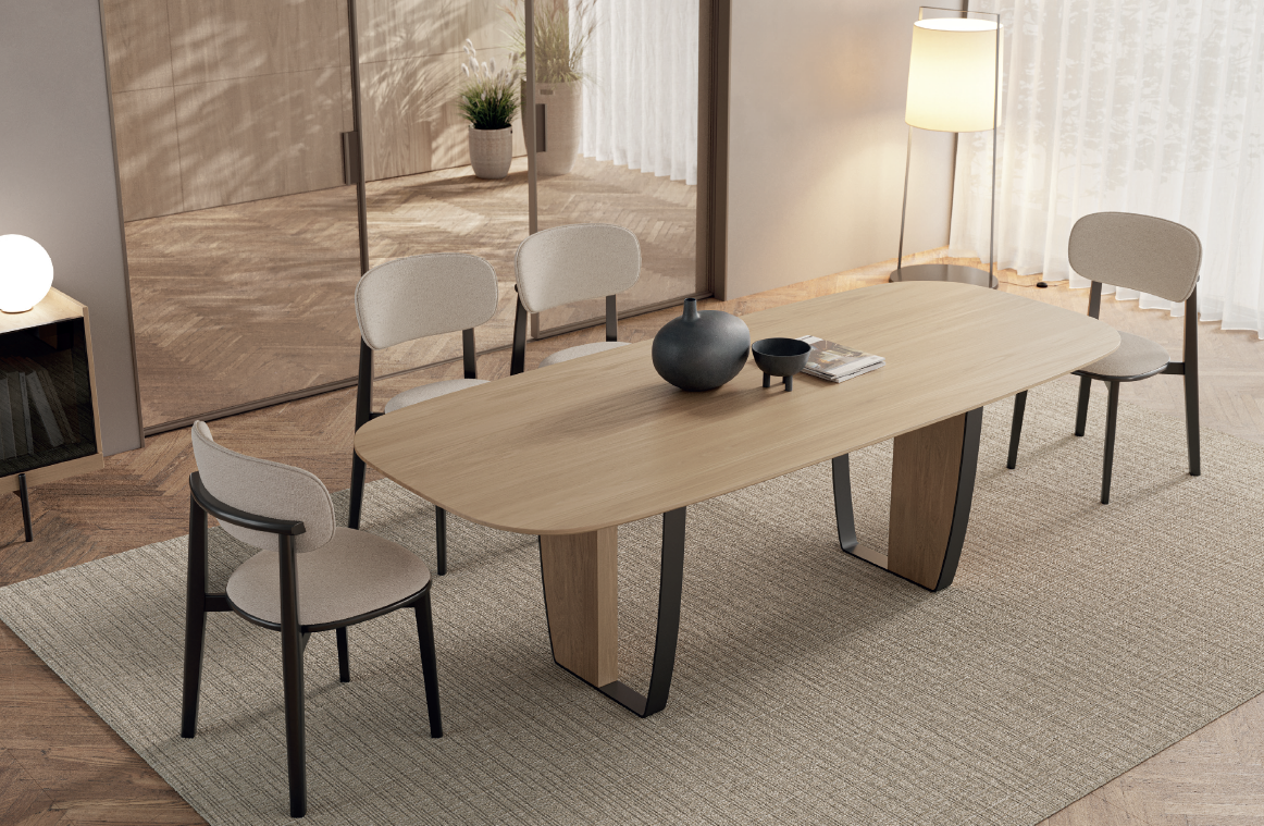 Трапезен стол «Barcelona» с тапицерия, 100+ вида дамаски