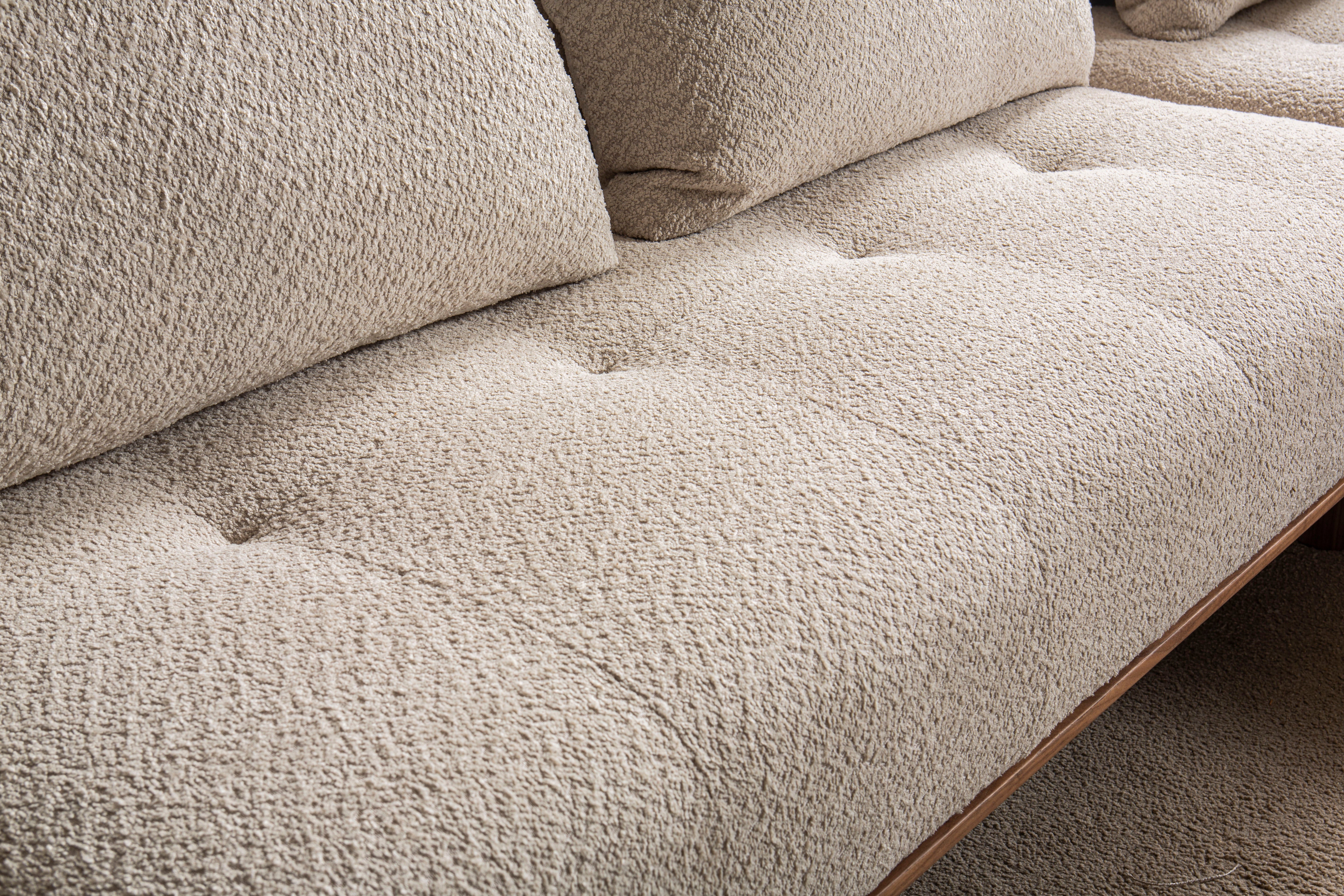 Модулен диван «Alacati» - 3 модула, лежанка, конзолна масичка