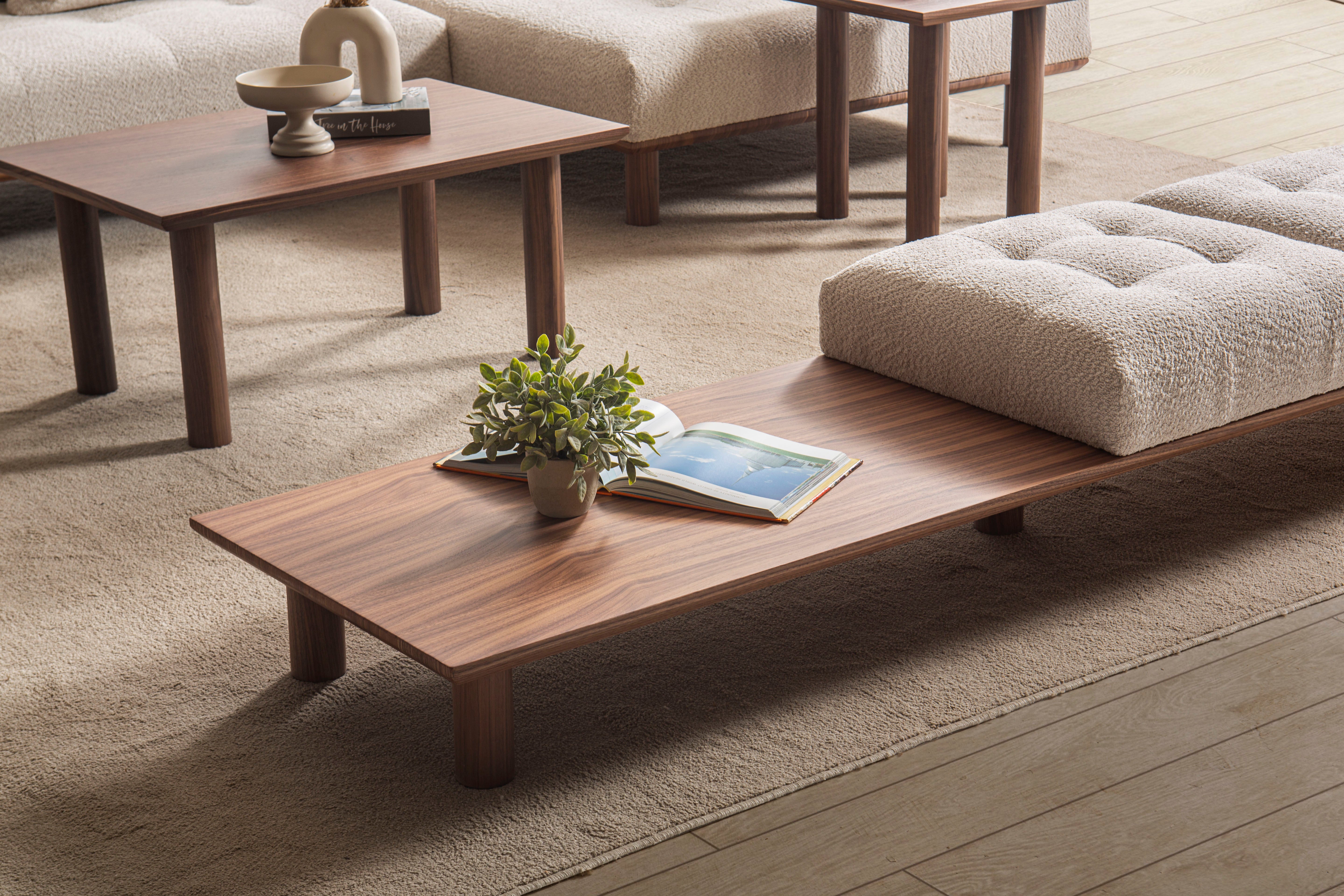 Модулен диван «Alacati» - 3 модула, лежанка, конзолна масичка