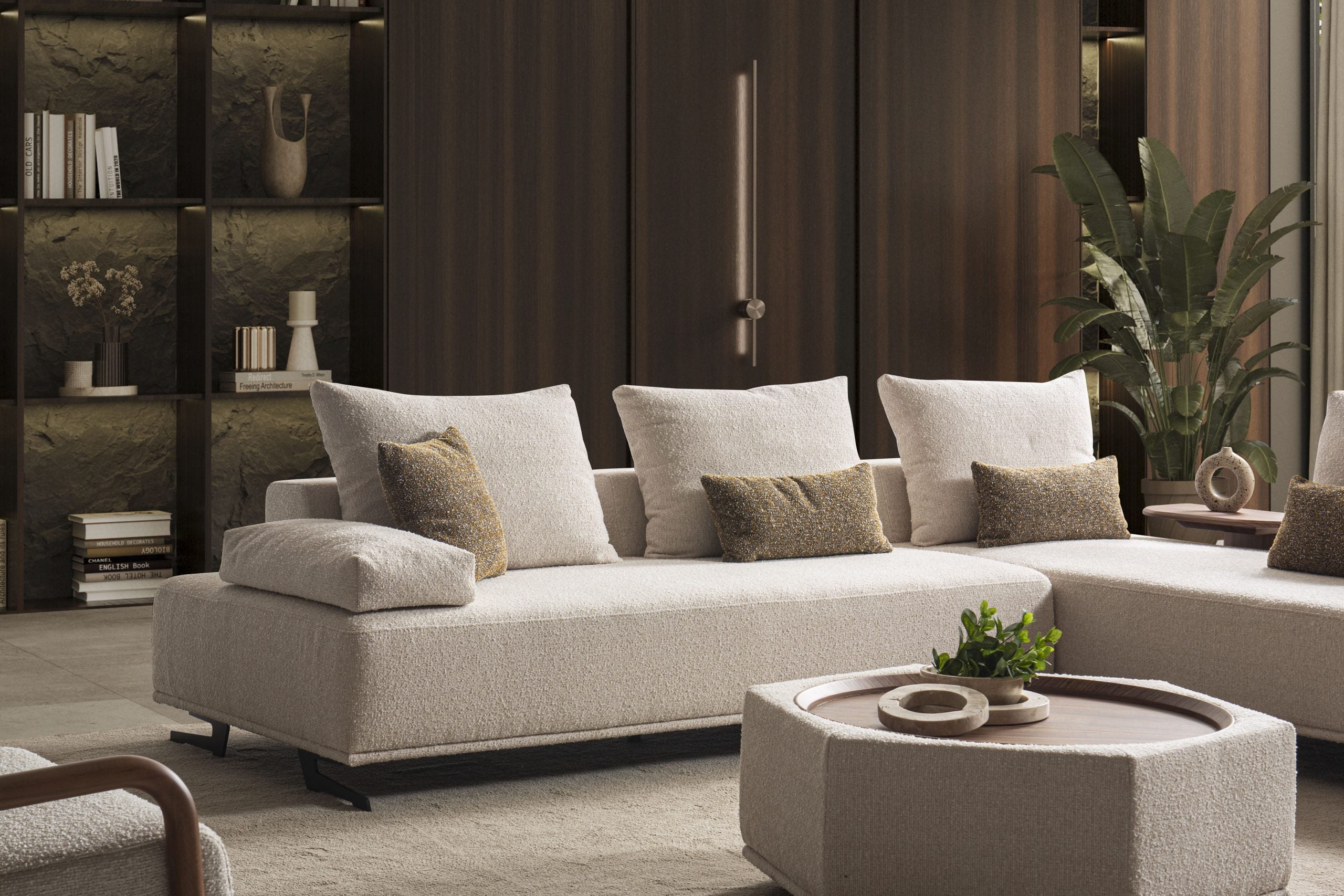 Модулен диван «Kilis» + конзолна масичка, 4 модула