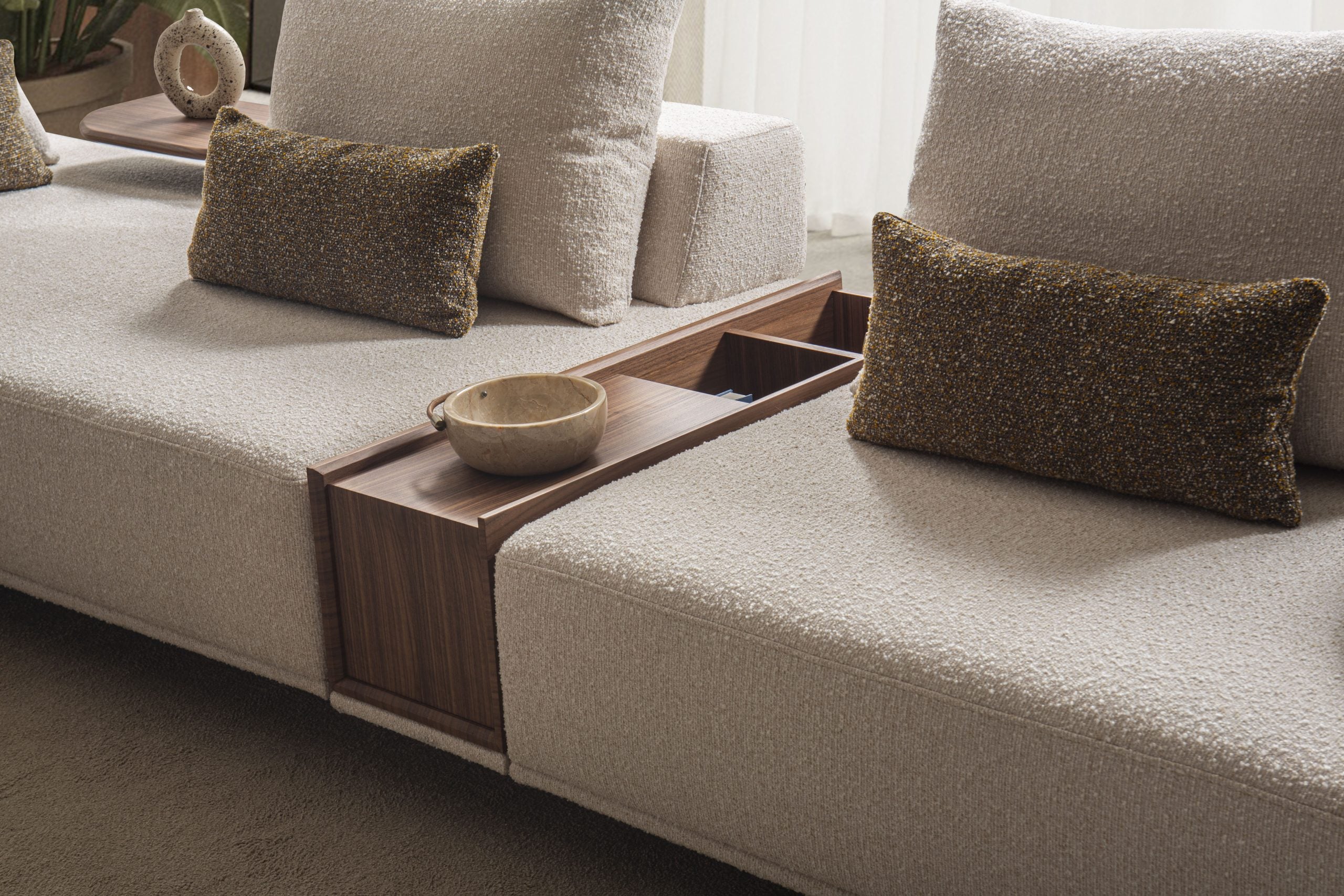 Модулен диван «Kilis» + конзолна масичка, 4 модула