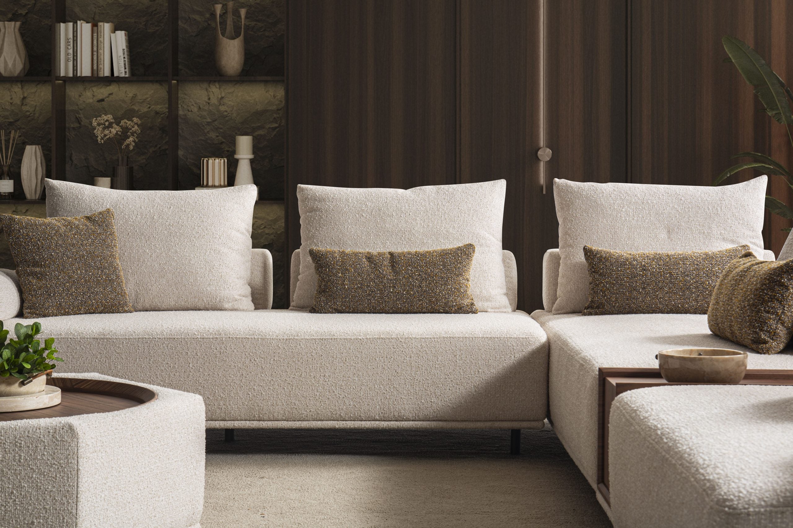 Модулен диван «Kilis» + конзолна масичка, 4 модула