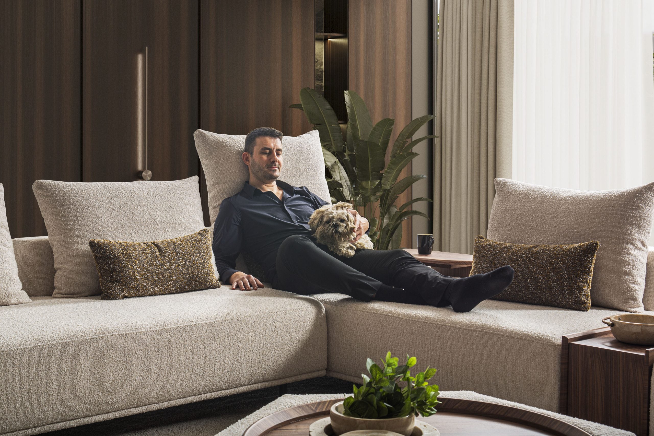 Модулен диван «Kilis» + конзолна масичка, 4 модула