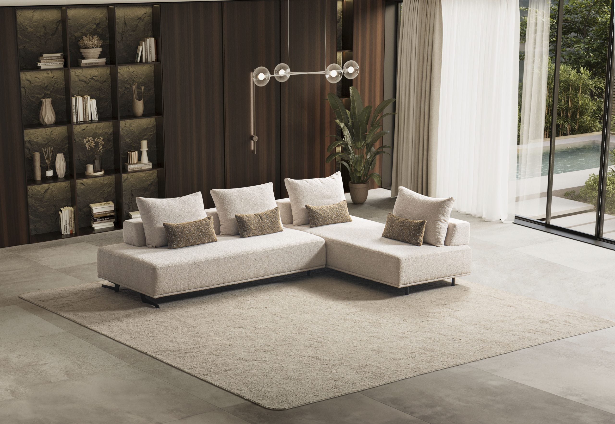 Модулен диван «Kilis» + конзолна масичка, 4 модула