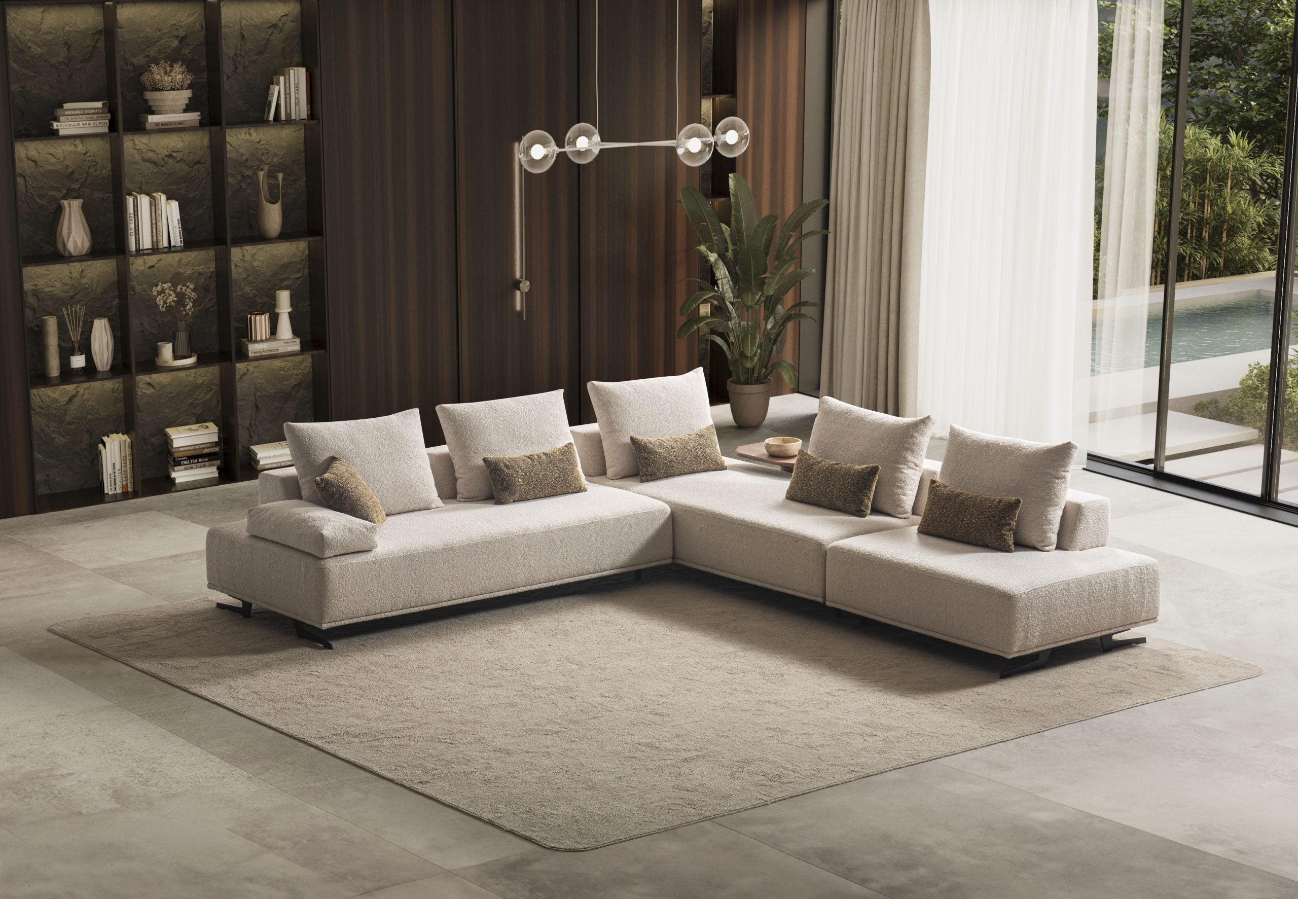 Модулен диван «Kilis» + конзолна масичка, 4 модула