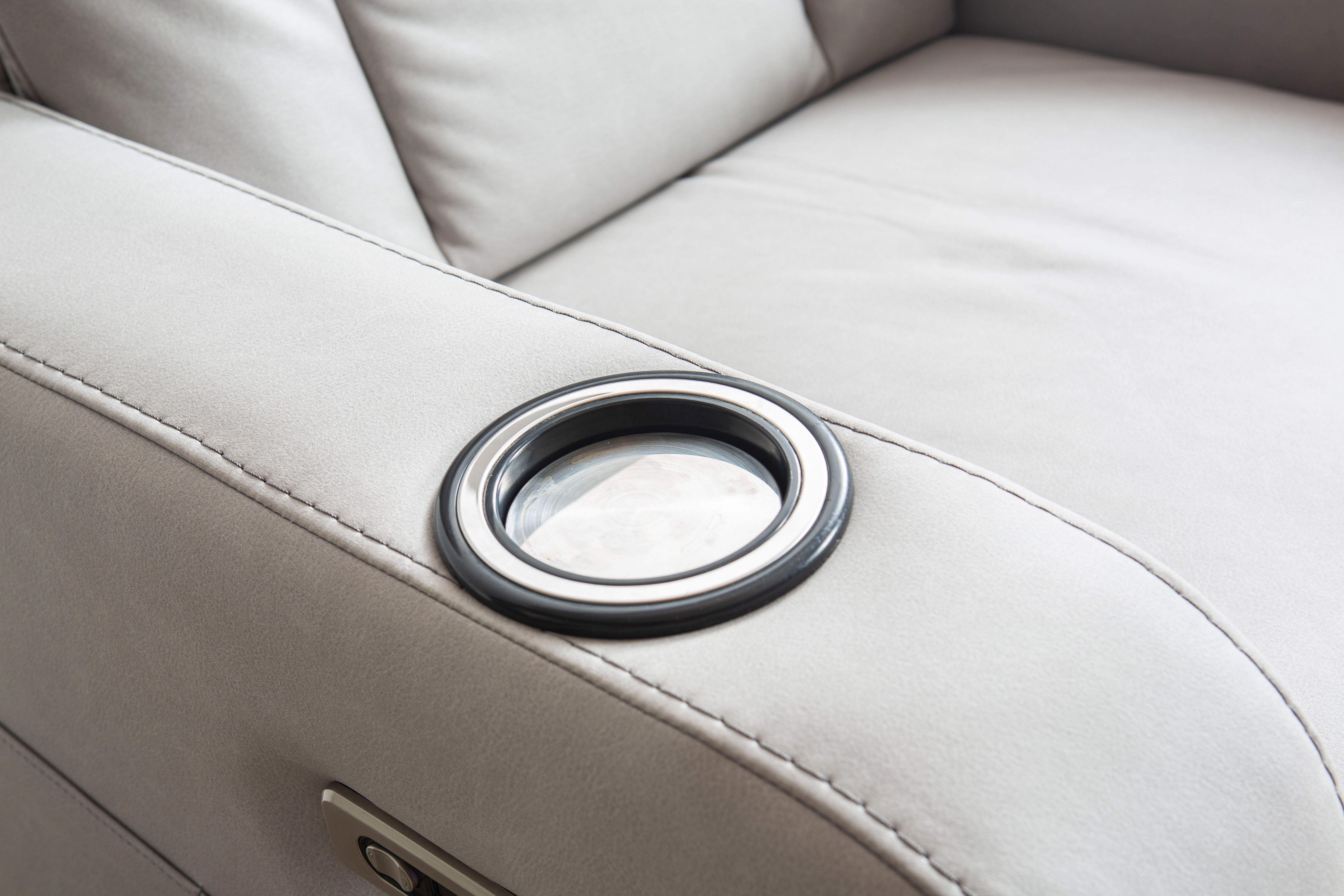 Кресло «Cunda» с електрически релакс механизъм, USB зарядна станция