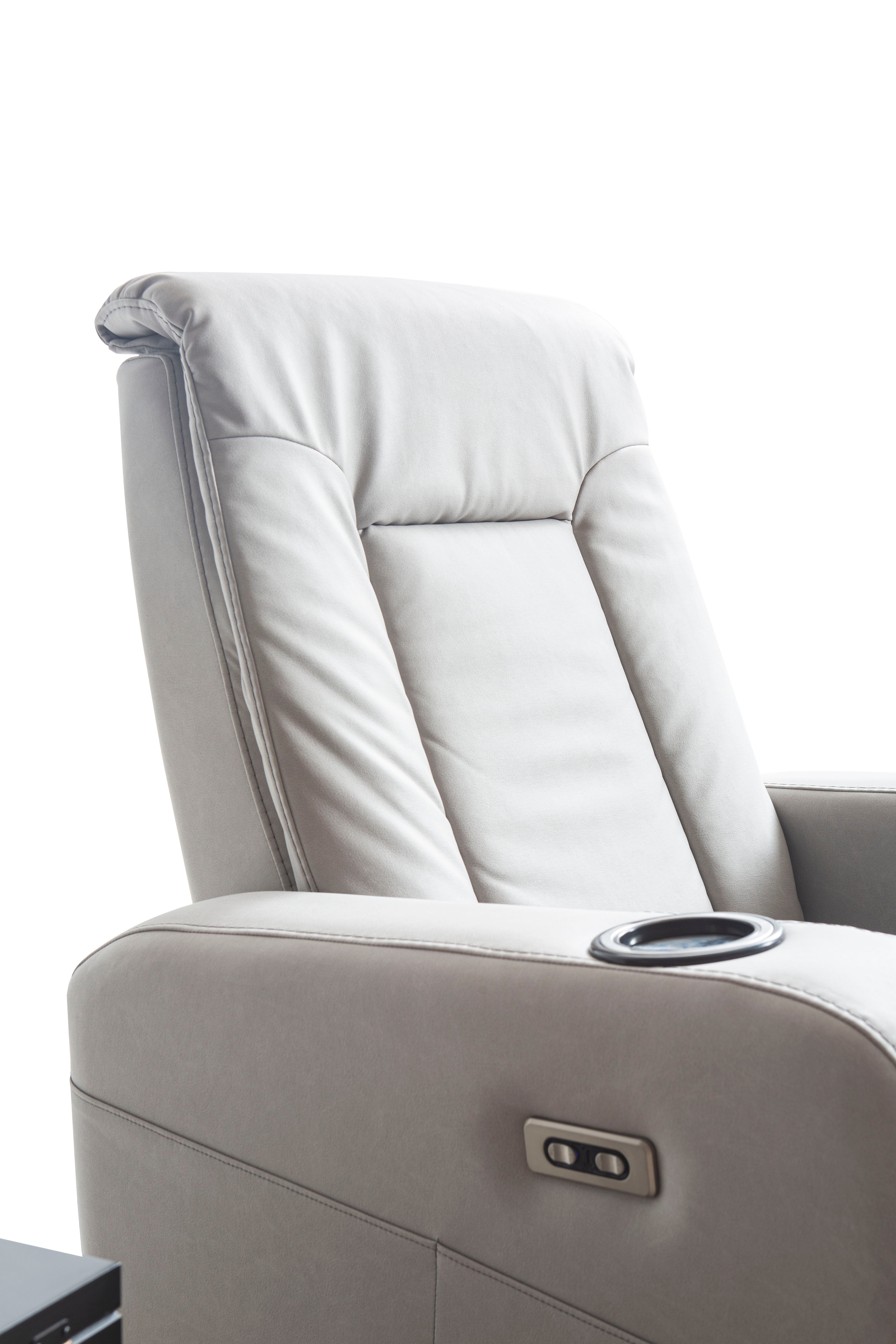 Кресло «Cunda» с електрически релакс механизъм, USB зарядна станция