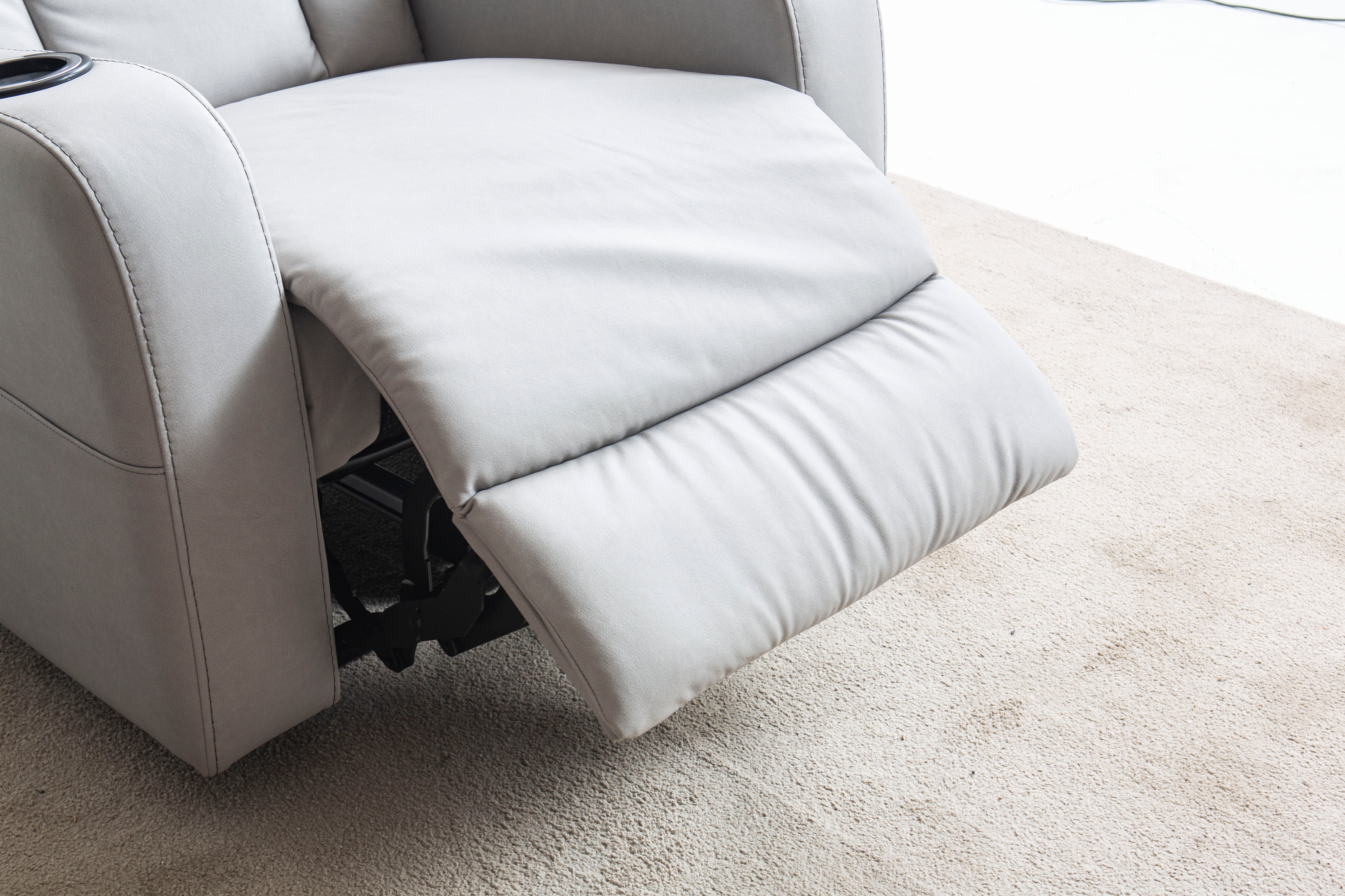 Кресло «Cunda» с електрически релакс механизъм, USB зарядна станция