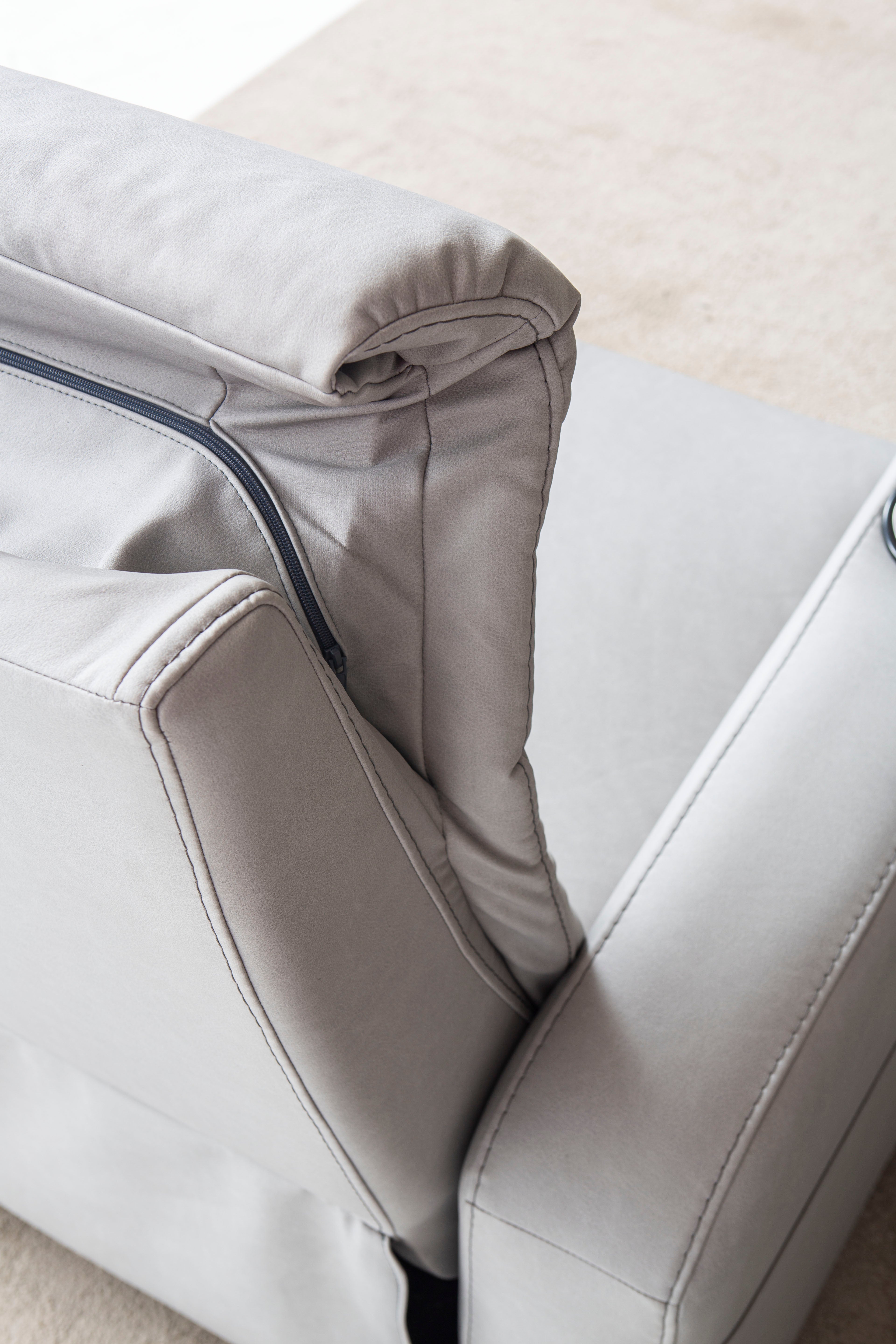 Кресло «Cunda» с електрически релакс механизъм, USB зарядна станция