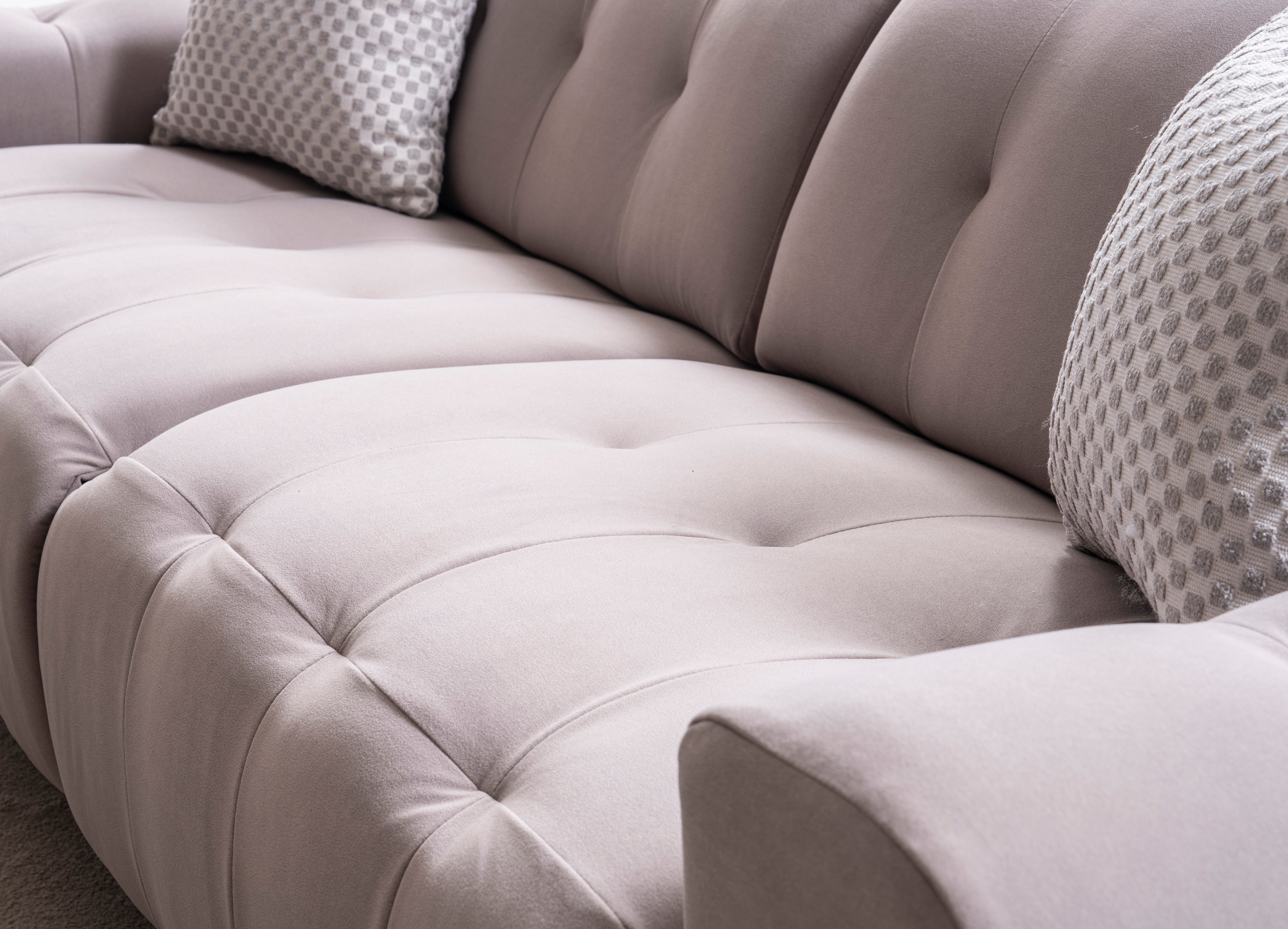 Триместен диван «Safir» с електрически релакс механизъм, USB зарядна станция, ширина 230см