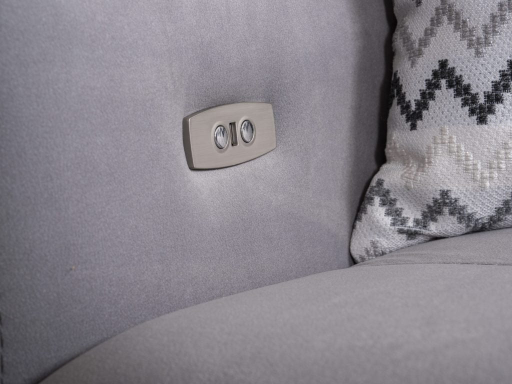 Триместен диван «Gizem» + музикална конзола, USB зарядна станция, електрически механизъм, ширина 245см