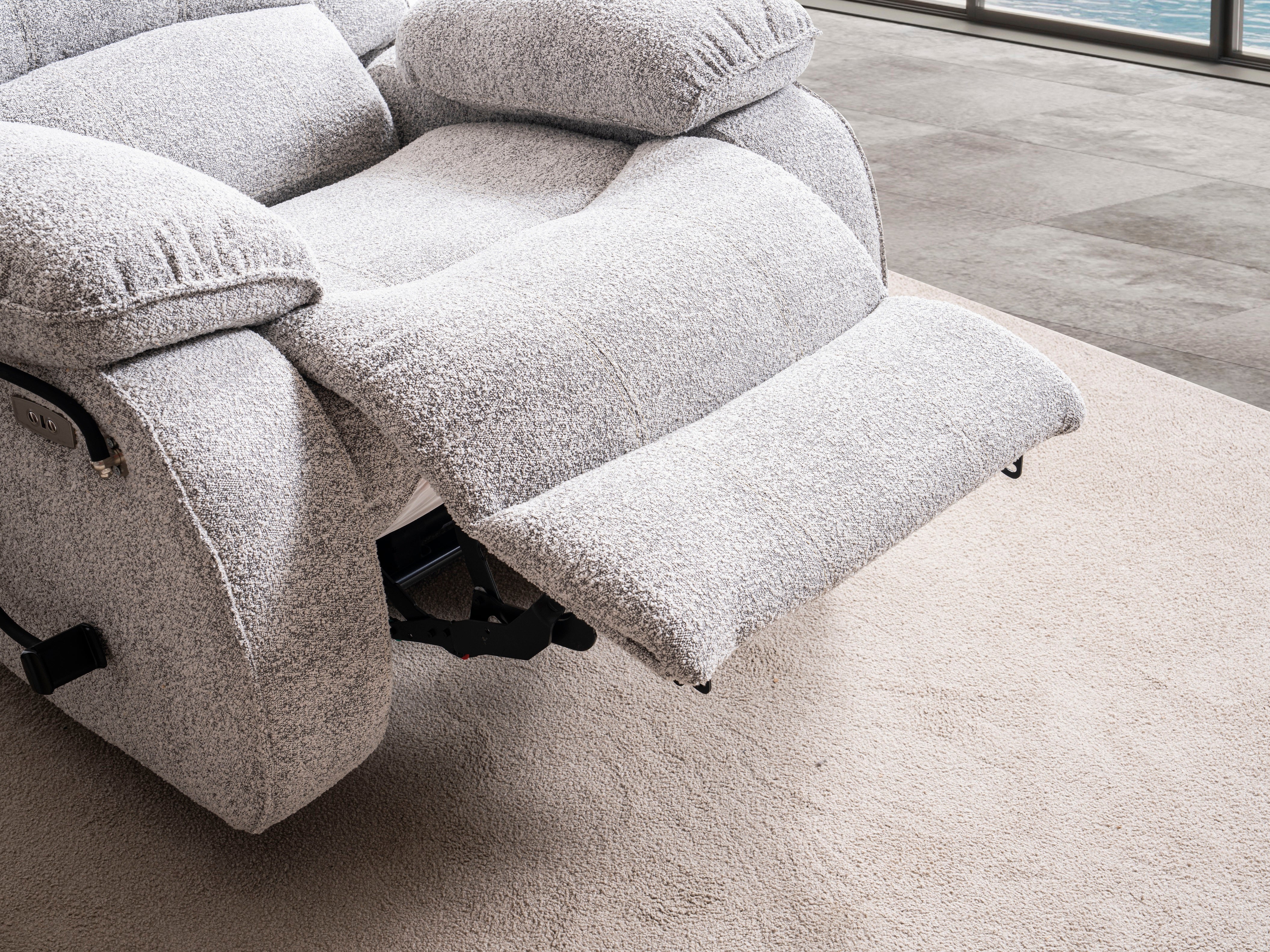 Кресло «Safran» с електрически релакс механизъм и USB зарядна станция