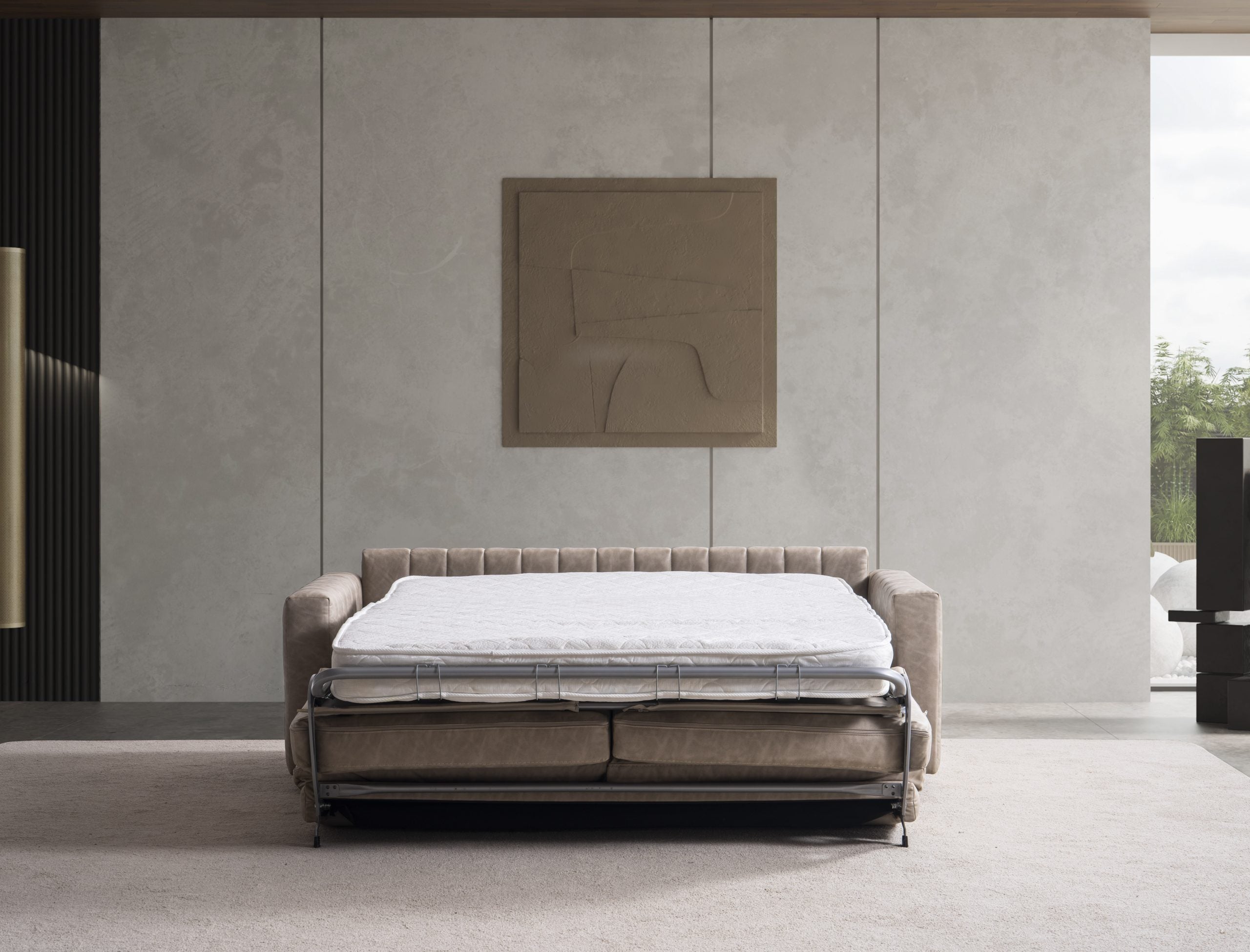 Триместен разтегателен диван - легло «Antik» + 2 декоративни възглавници, ширина 195см