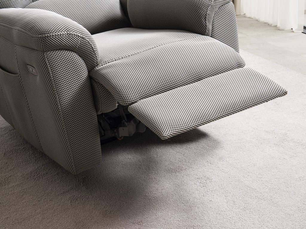 Кресло «Arsiyan» с електрически релакс механизъм, USB зарядна станция