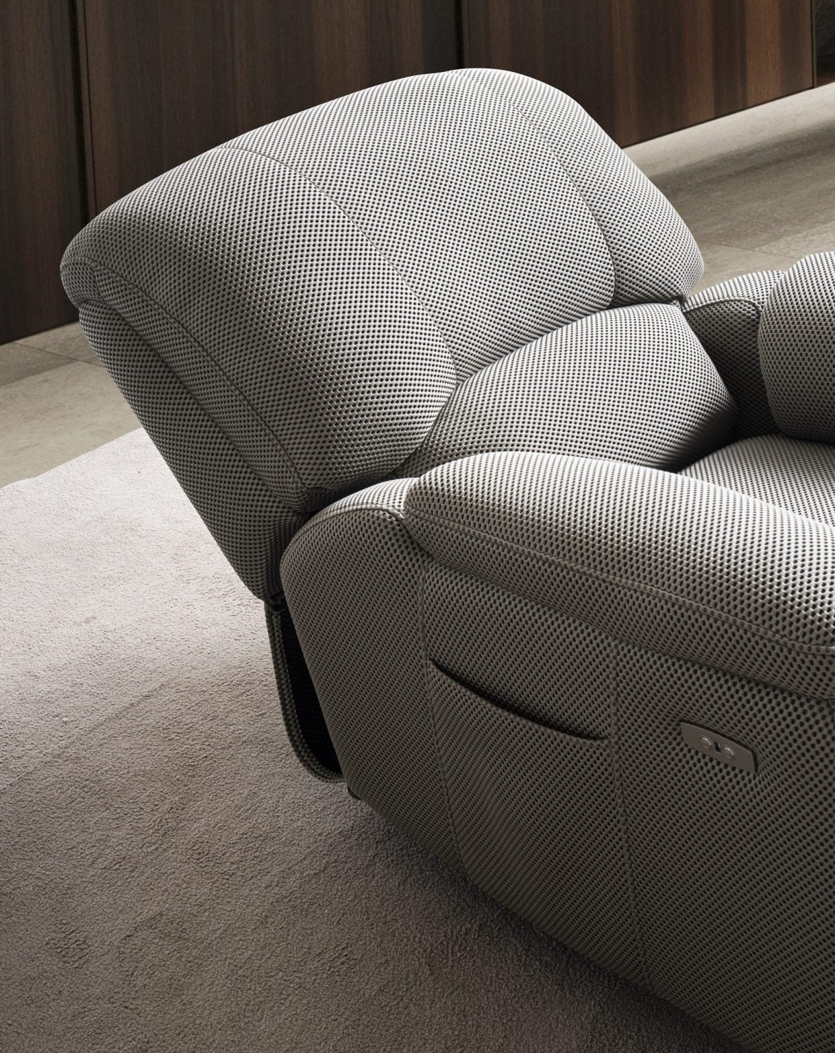 Кресло «Arsiyan» с електрически релакс механизъм, USB зарядна станция