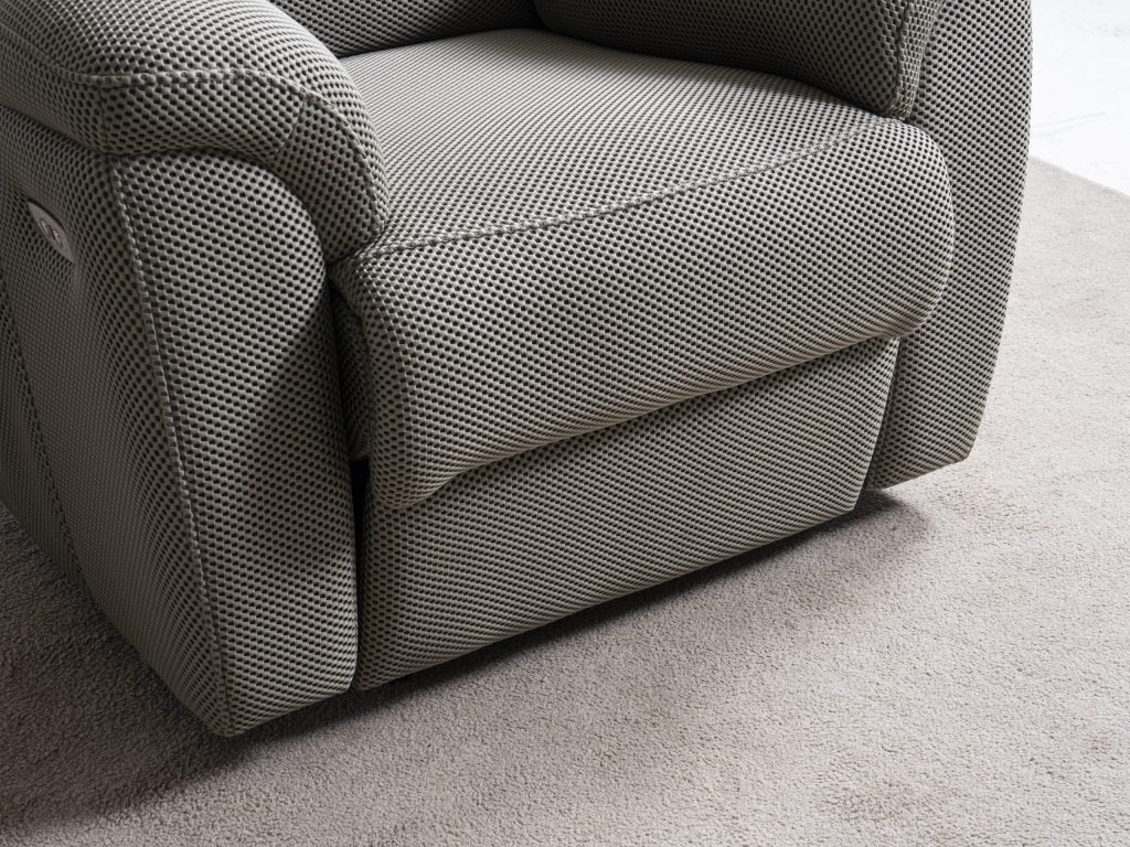 Кресло «Arsiyan» с електрически релакс механизъм, USB зарядна станция