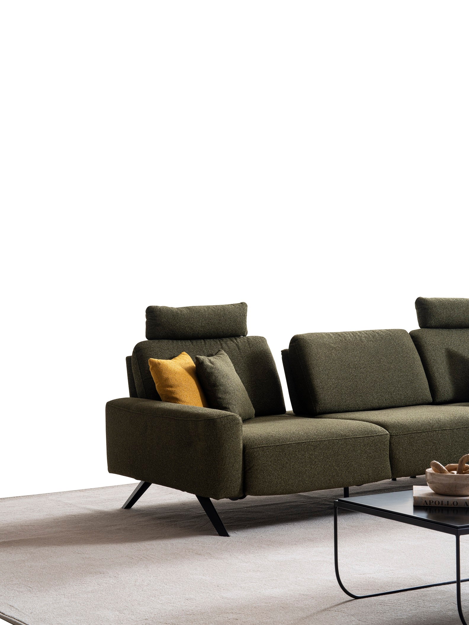 Ъглов разтегателен диван «Goynuk Relax» + четири декоративни възглавници, ширина 270см