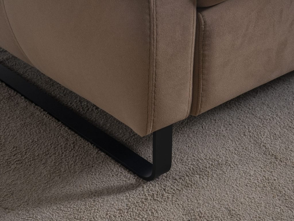 Ъглов разтегателен диван «Gizem Lounge» + електрически механизъм, USB зарядна станция, ширина 315см