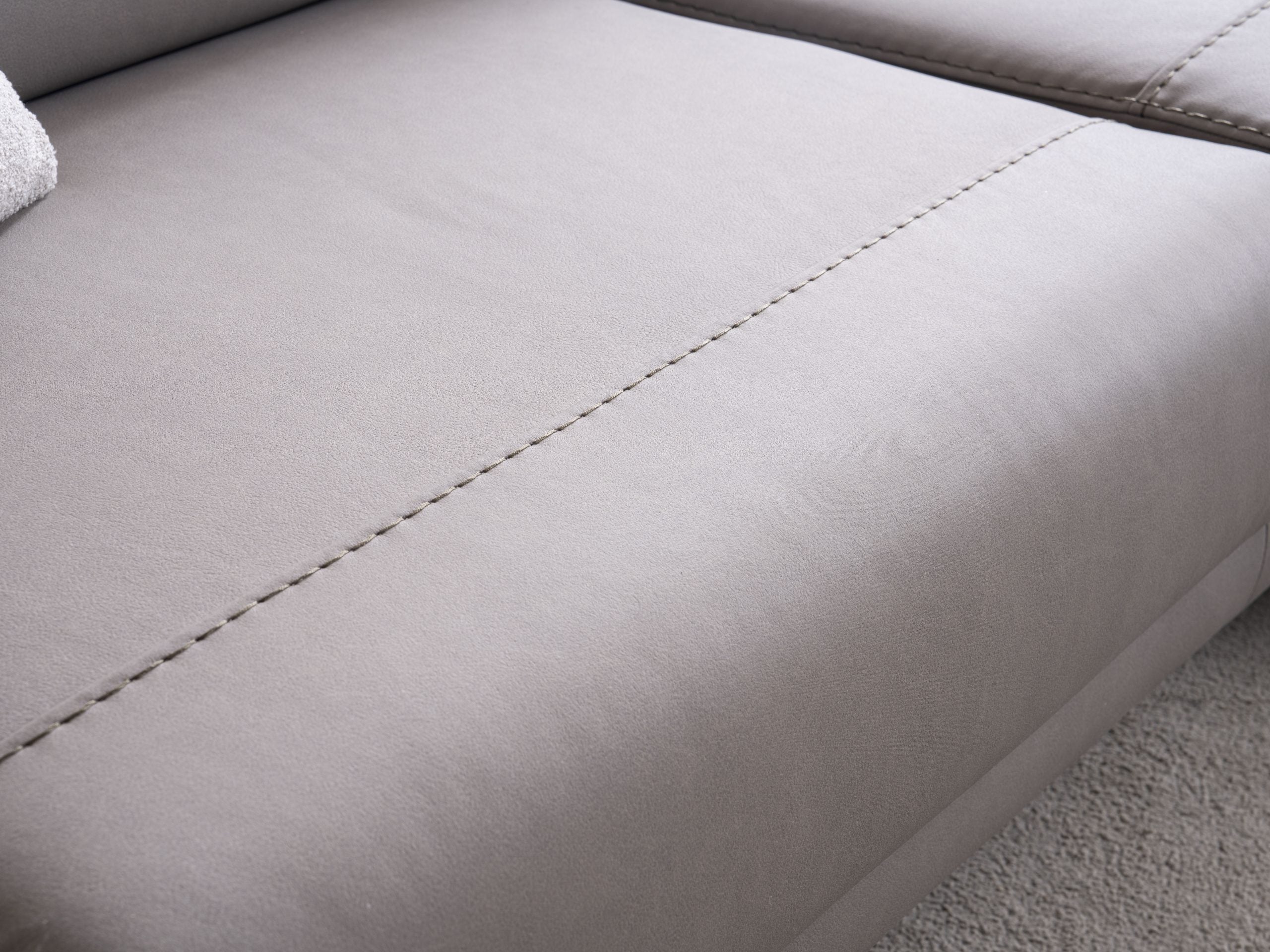 Ъглов разтегателен диван «Liman» + електрически механизъм, USB зарядна станция, ширина 270см