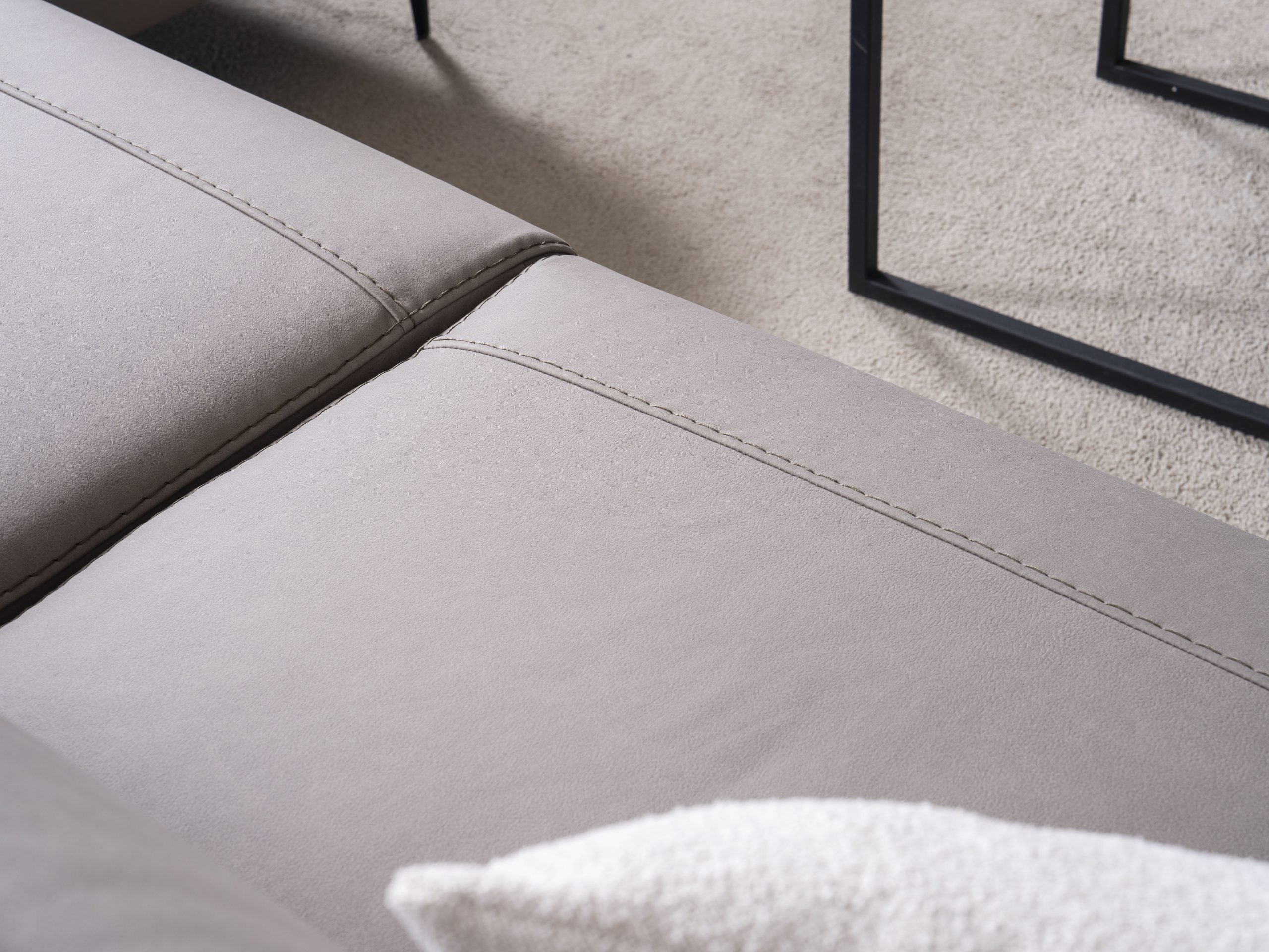 Ъглов разтегателен диван «Liman» + електрически механизъм, USB зарядна станция, ширина 270см