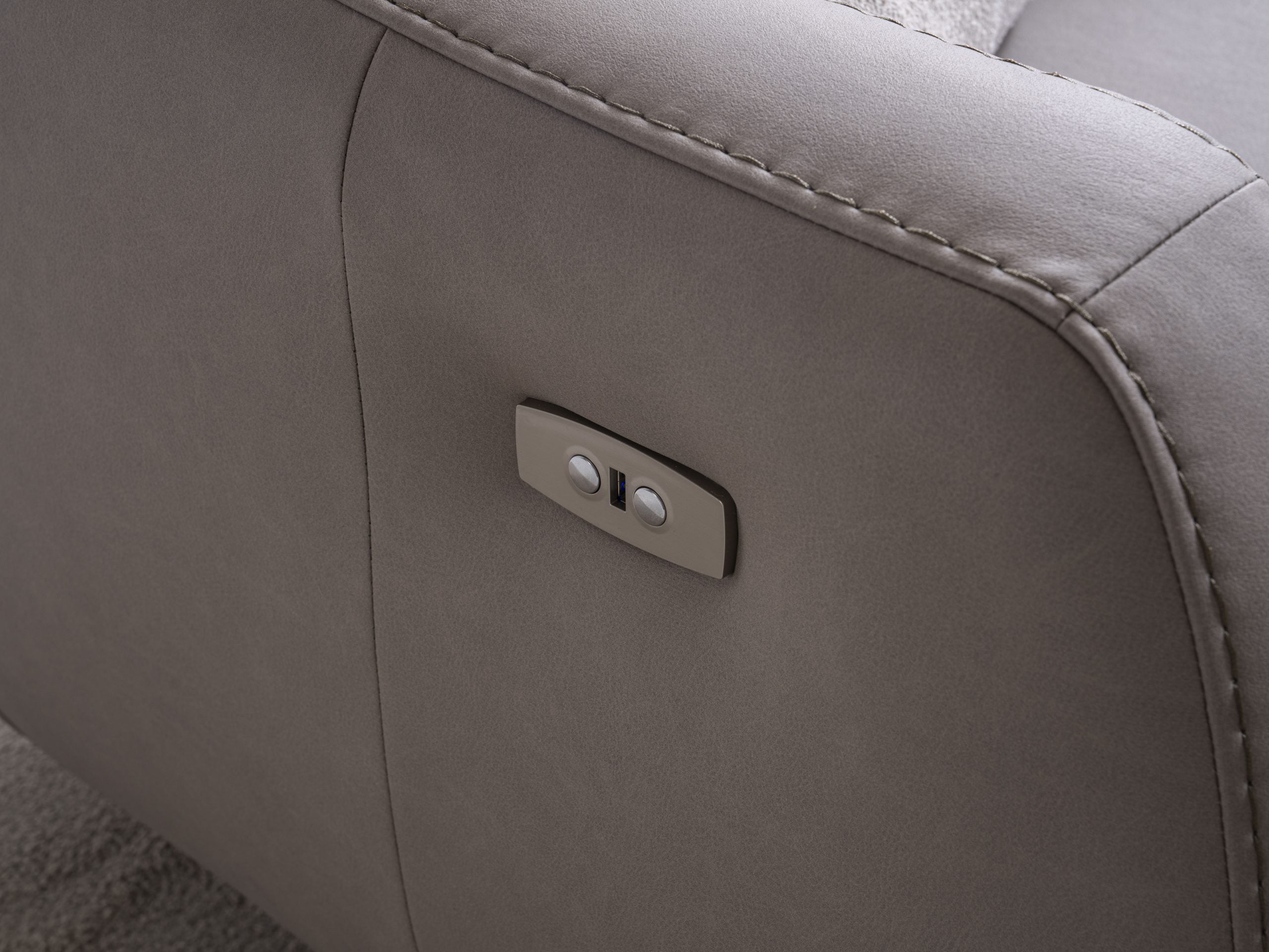 Ъглов разтегателен диван «Liman» + електрически механизъм, USB зарядна станция, ширина 270см