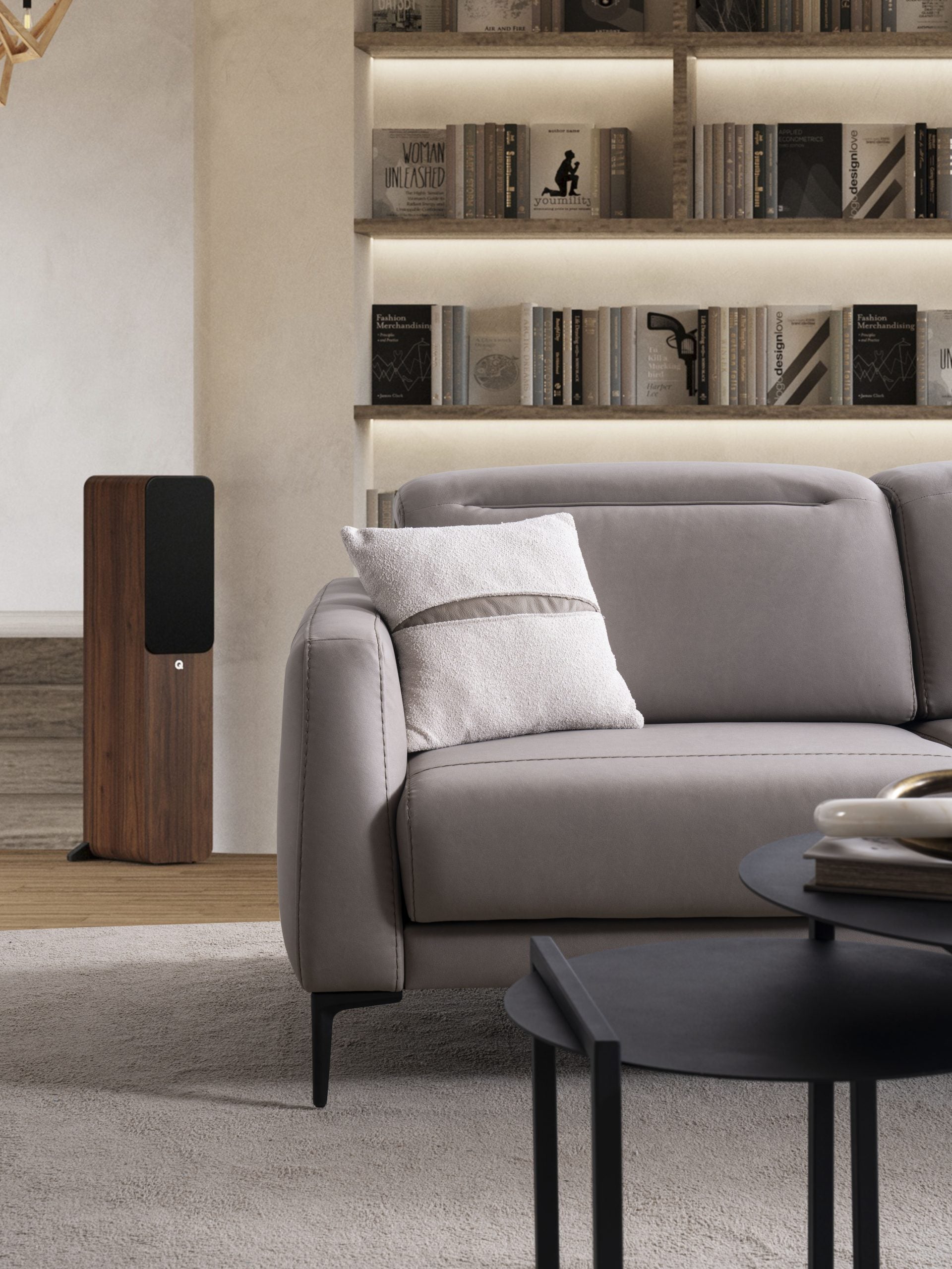 Ъглов разтегателен диван «Liman» + електрически механизъм, USB зарядна станция, ширина 270см