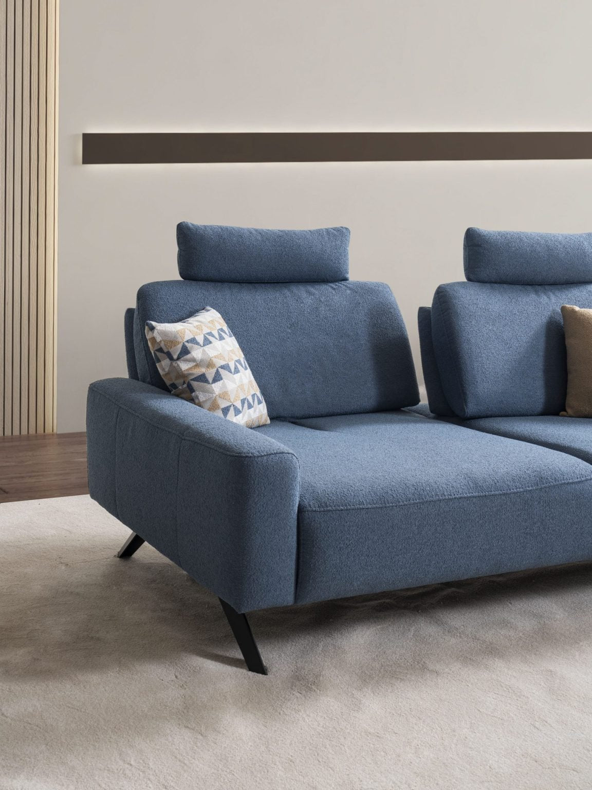 Двуместен диван «Gonyuk» + декоративни възглавници, ширина 195см