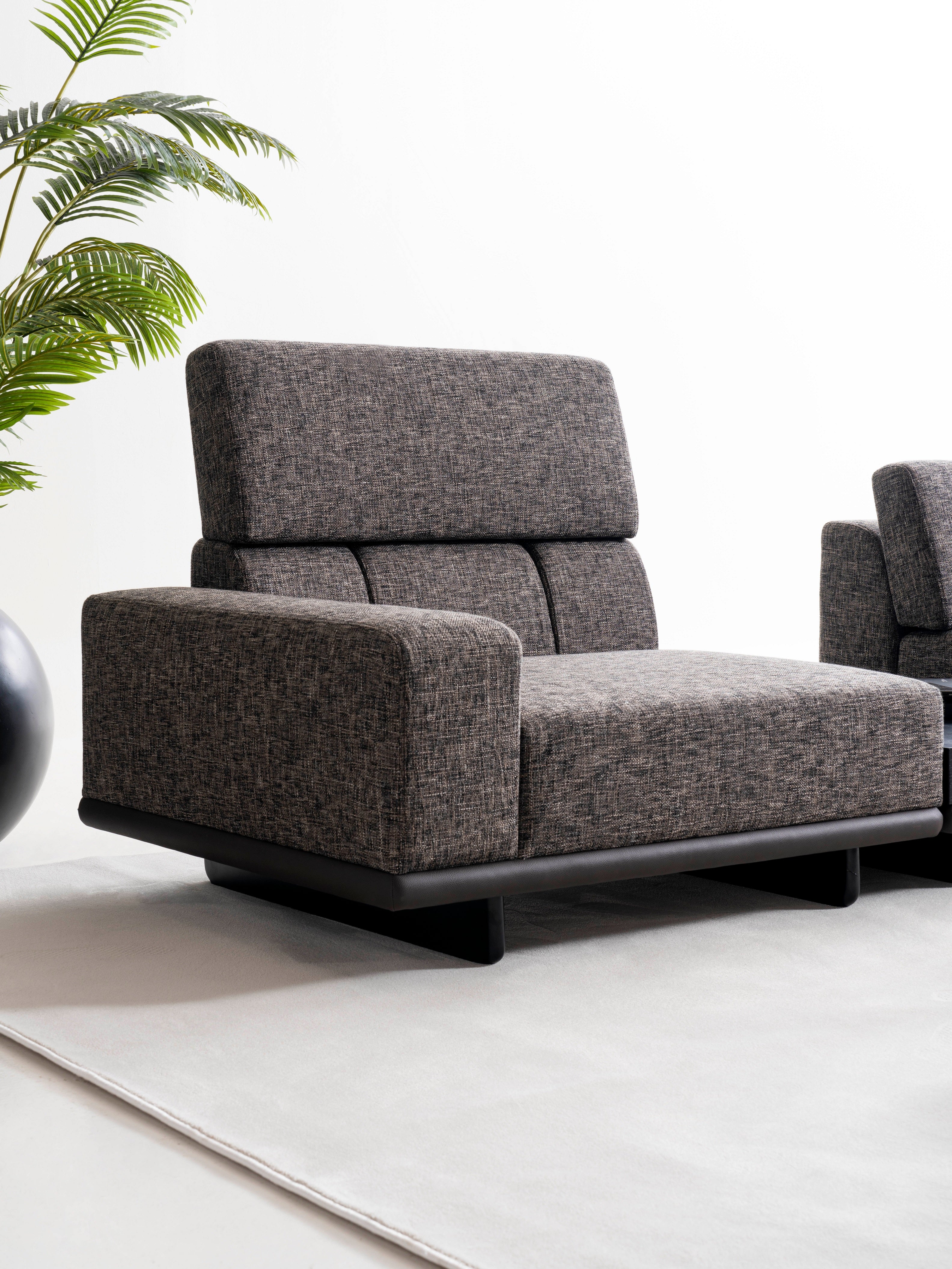 Модулен разтегателен диван «Exence» + конзолна масичка, лежанка