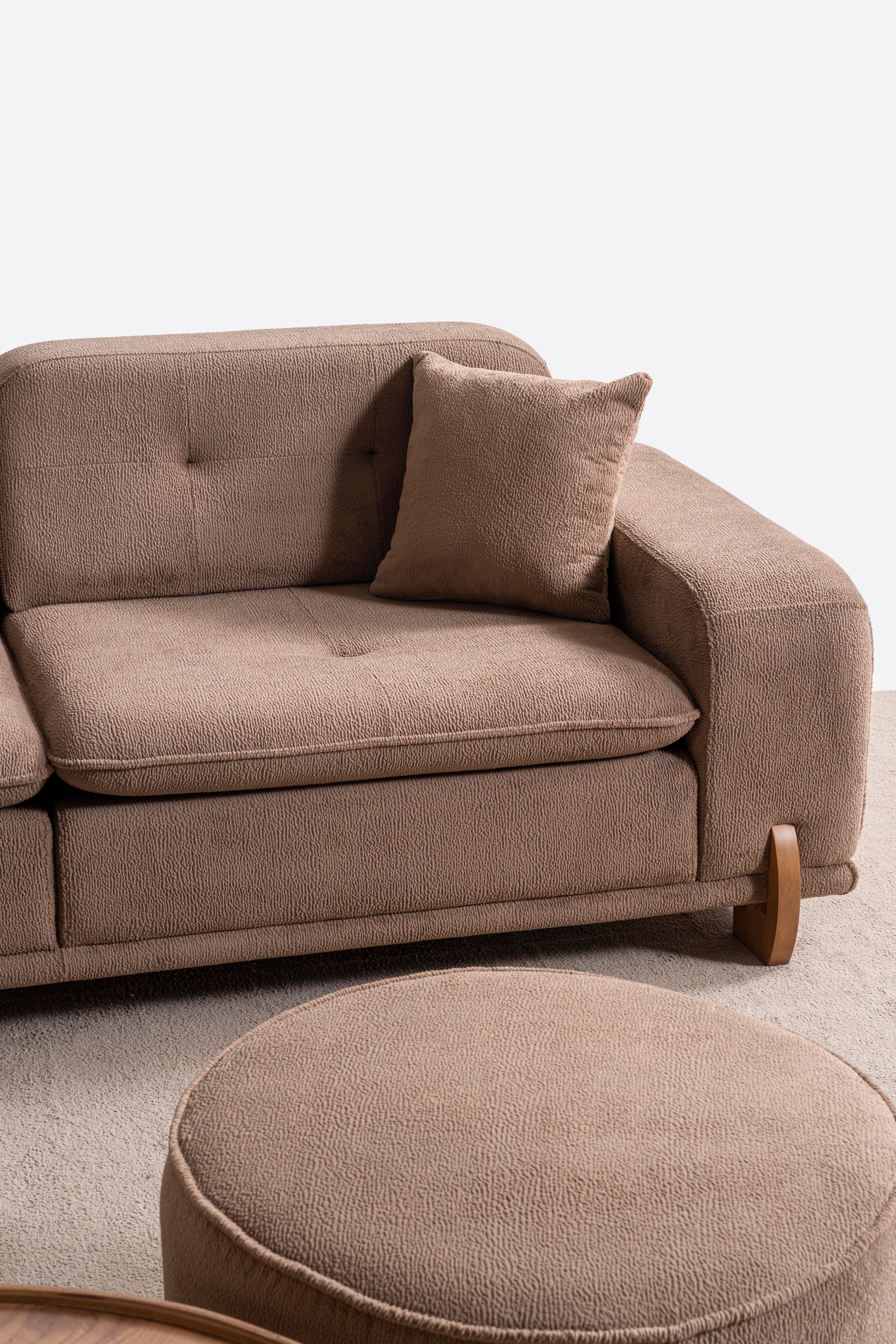 Триместен разтегателен диван «Angel» + 2 декоративни възглавници, ширина 235см