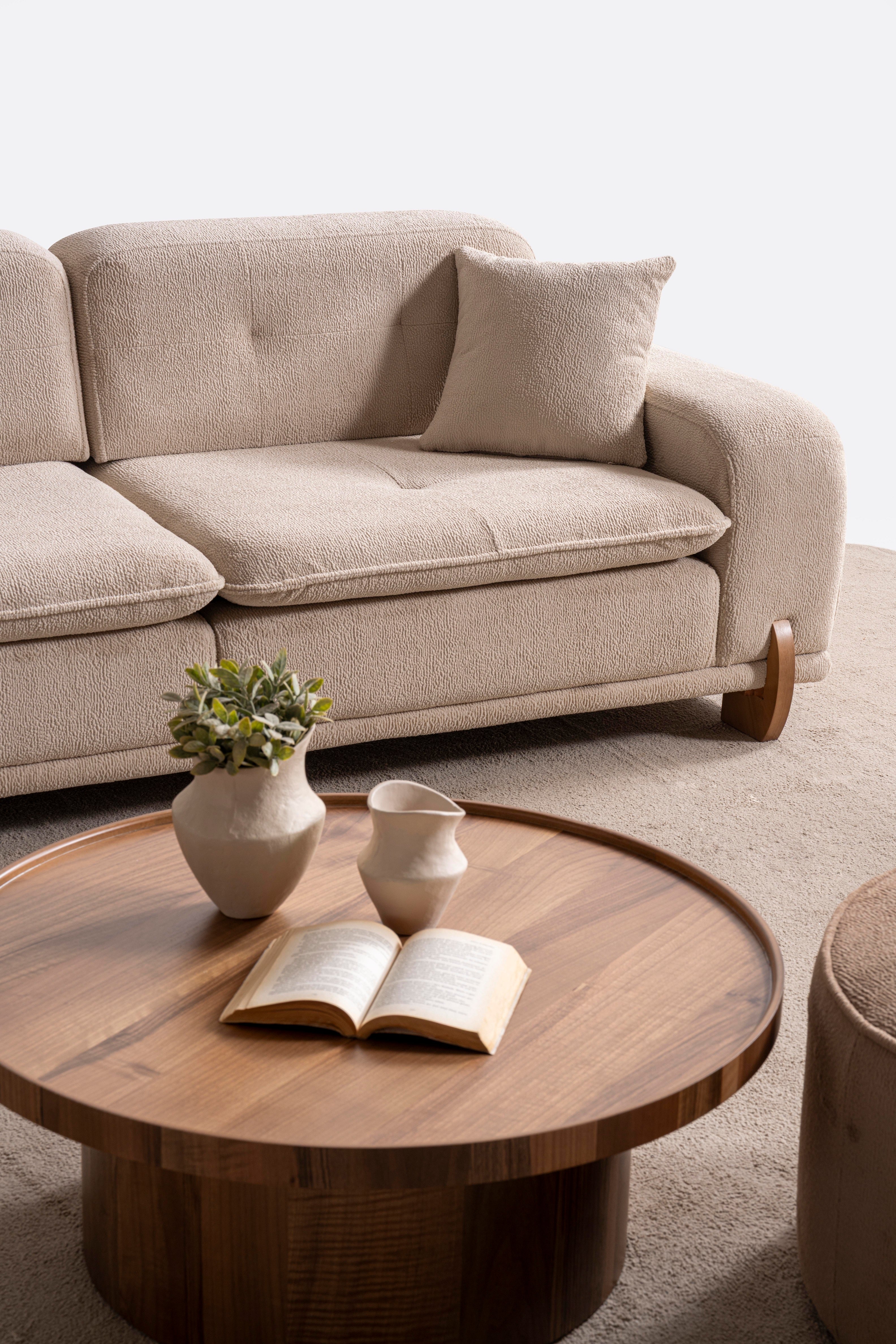 Триместен разтегателен диван «Angel» + 2 декоративни възглавници, ширина 235см