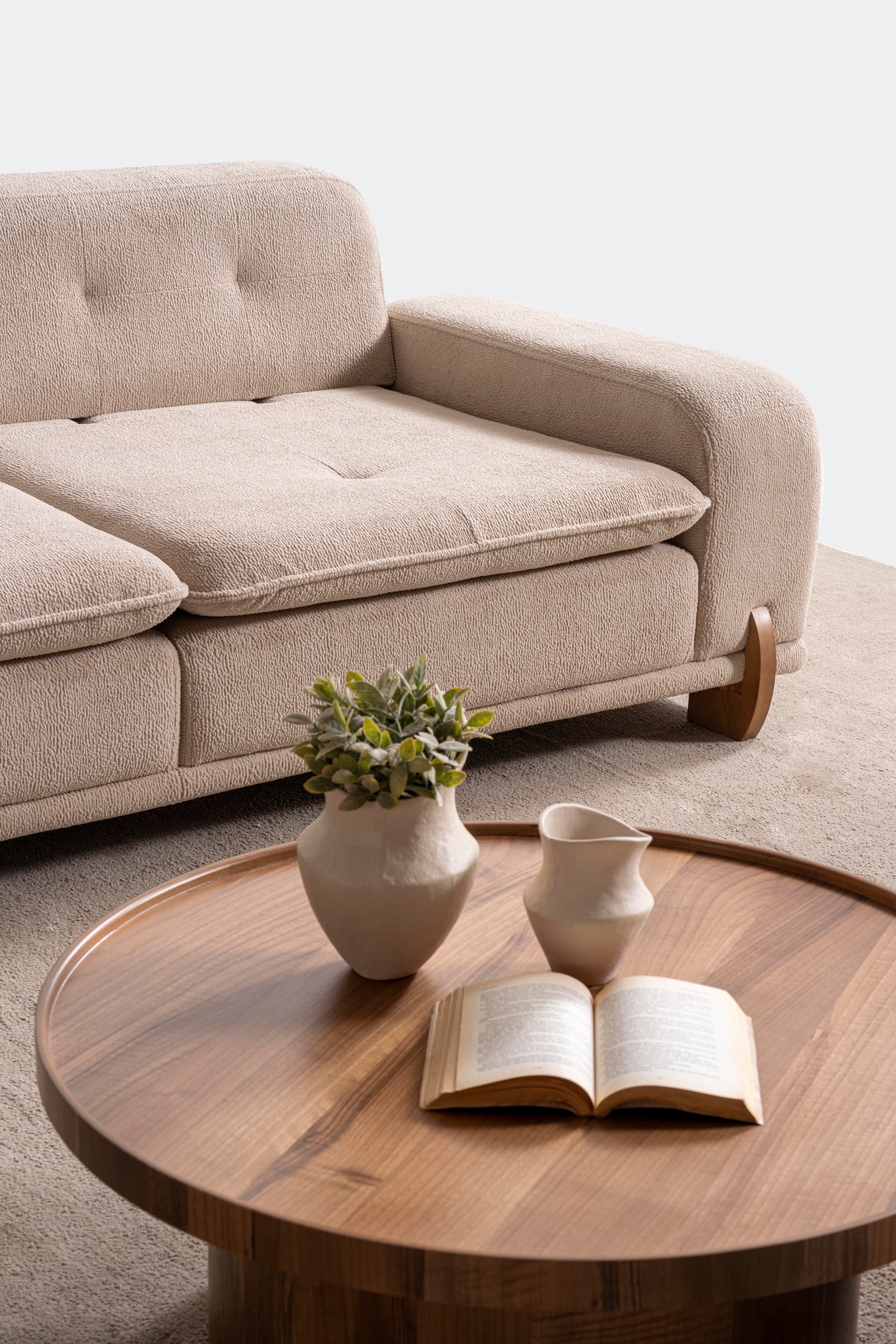 Триместен разтегателен диван «Angel» + 2 декоративни възглавници, ширина 235см