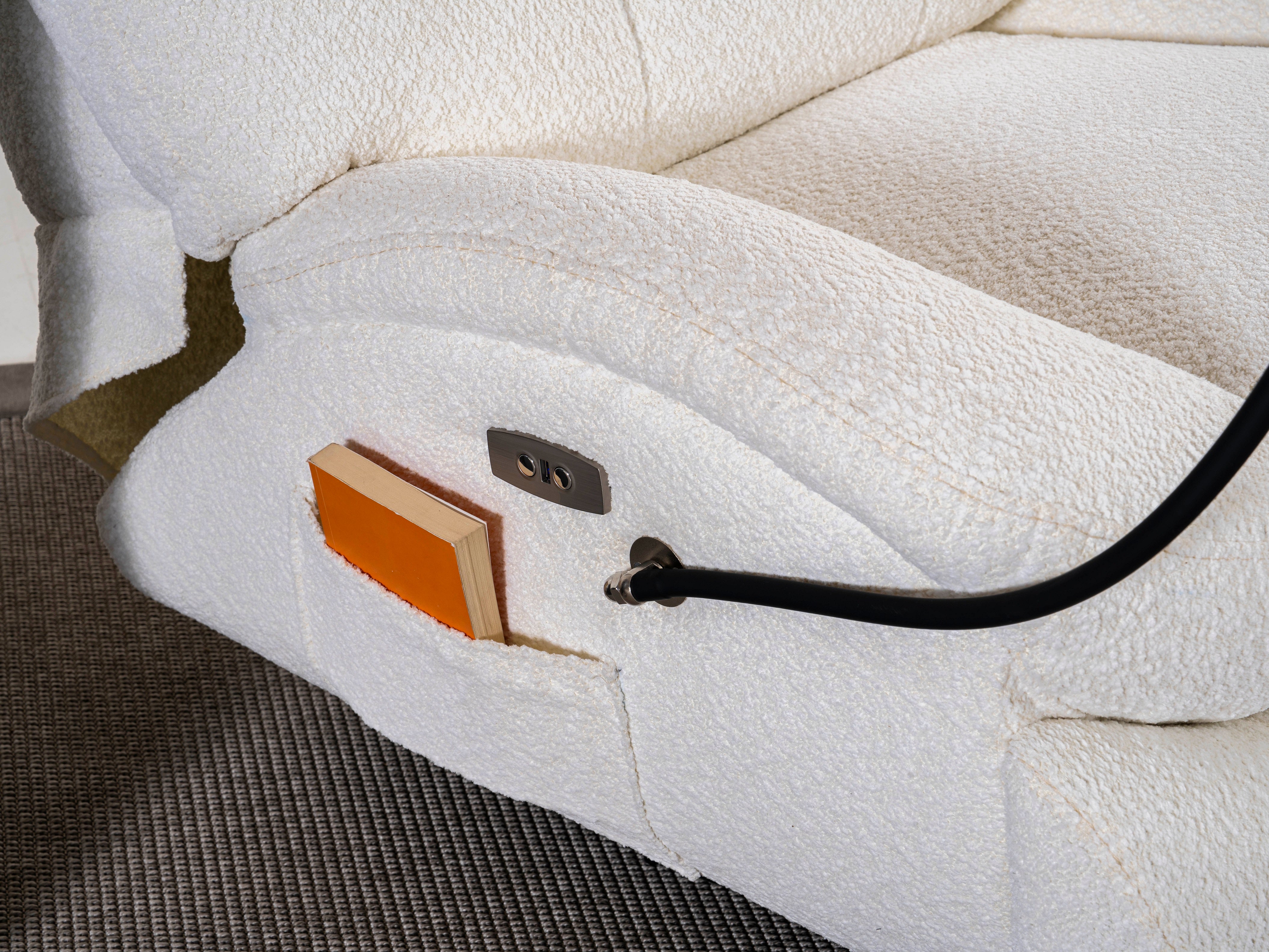 Кресло «Eda» с въртяща се основа и електрически релакс механизъм