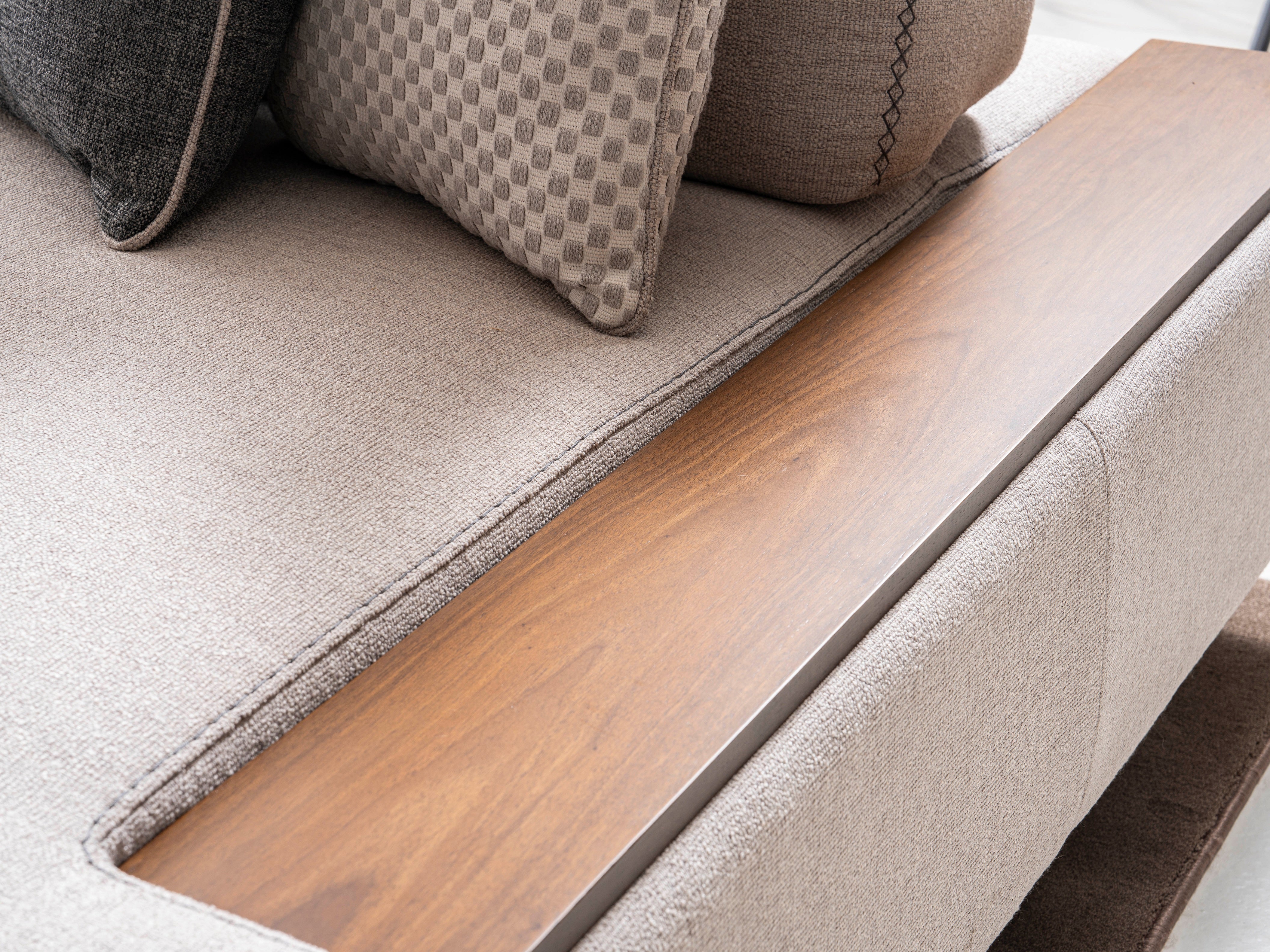 Модулен разтегателен диван «Leylak» + конзолна масичка, лежанка