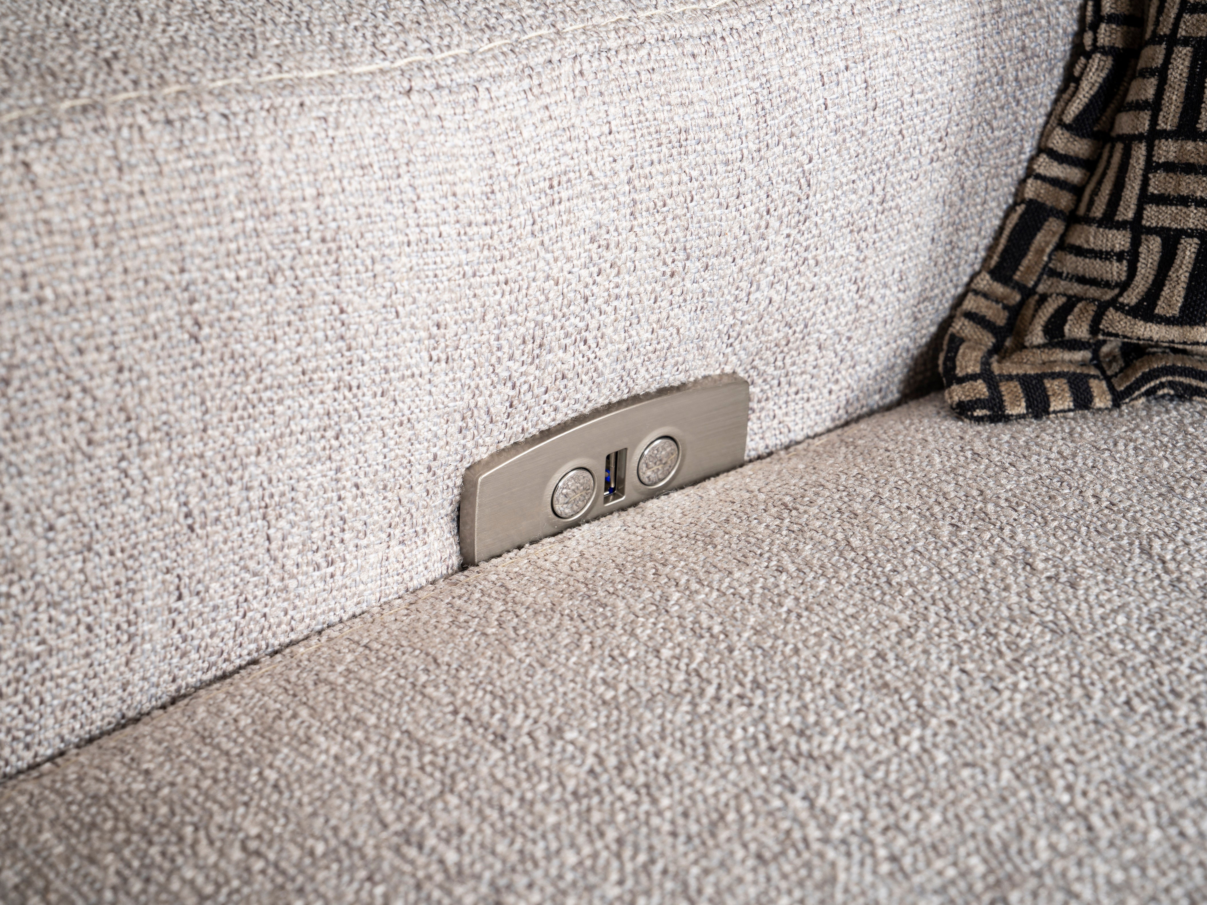 Модулен разтегателен диван «Selale» + електрически механизъм, USB зарядна станция