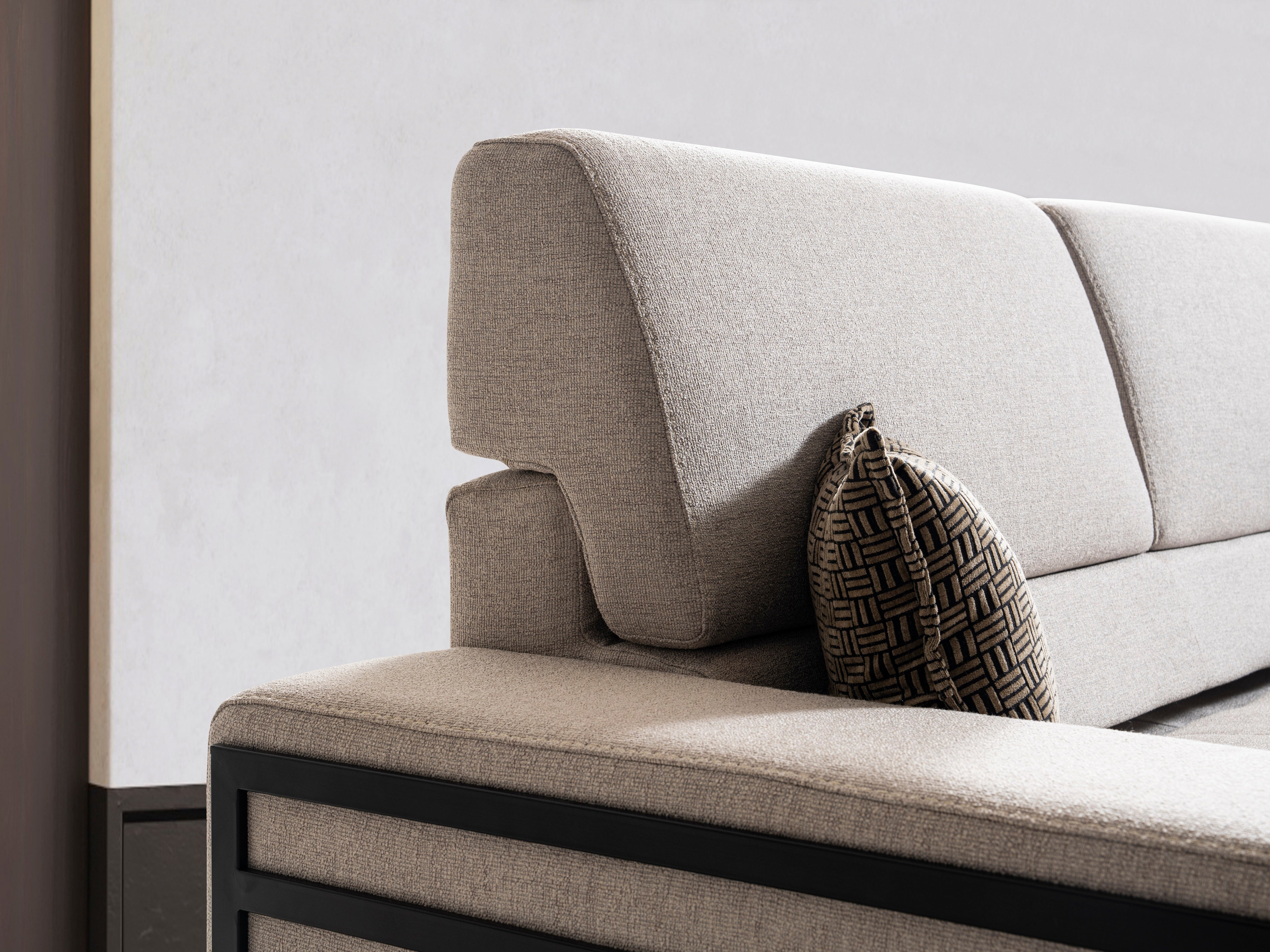 Модулен разтегателен диван «Selale» + електрически механизъм, USB зарядна станция