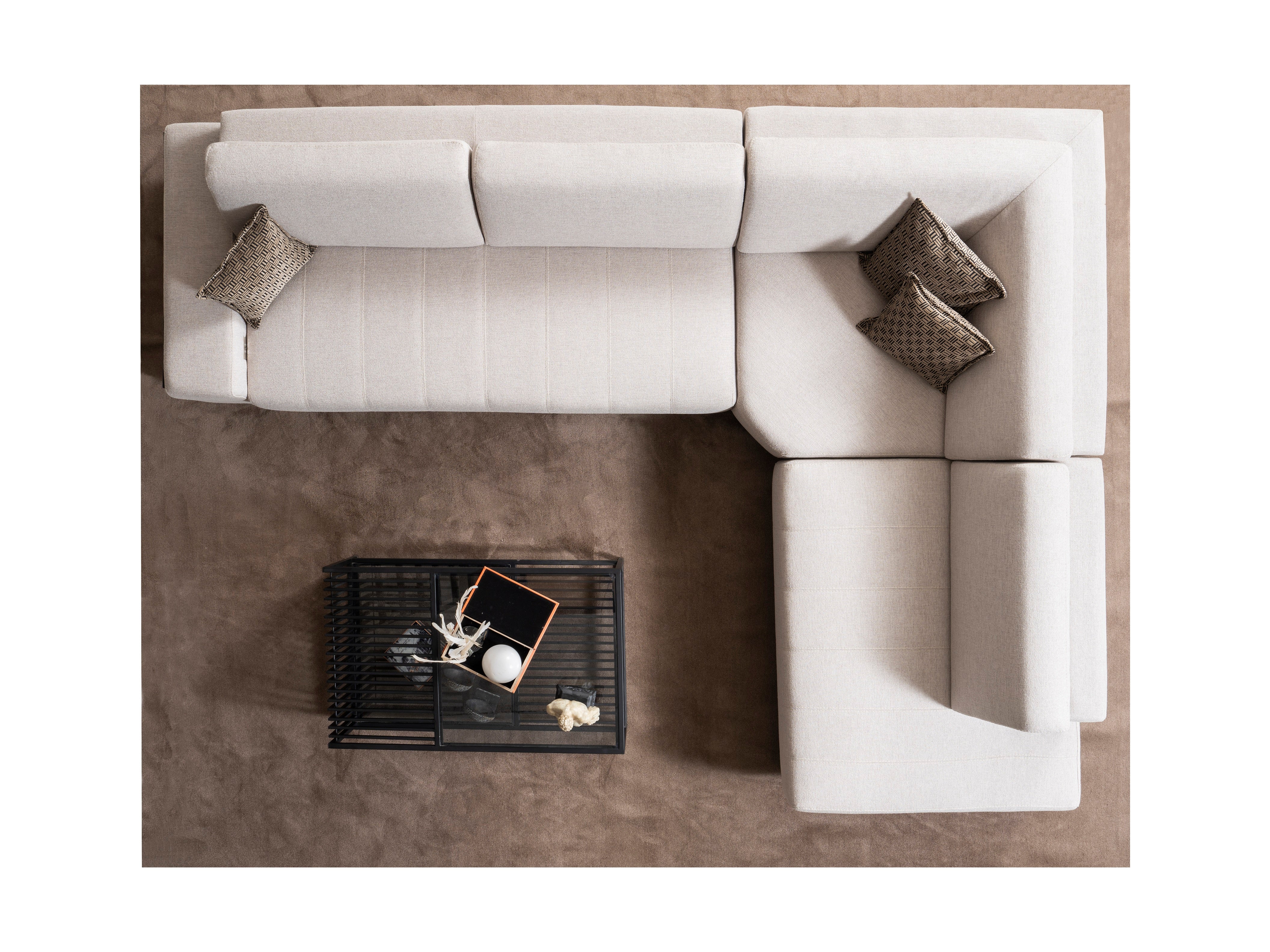 Модулен разтегателен диван «Selale» + електрически механизъм, USB зарядна станция