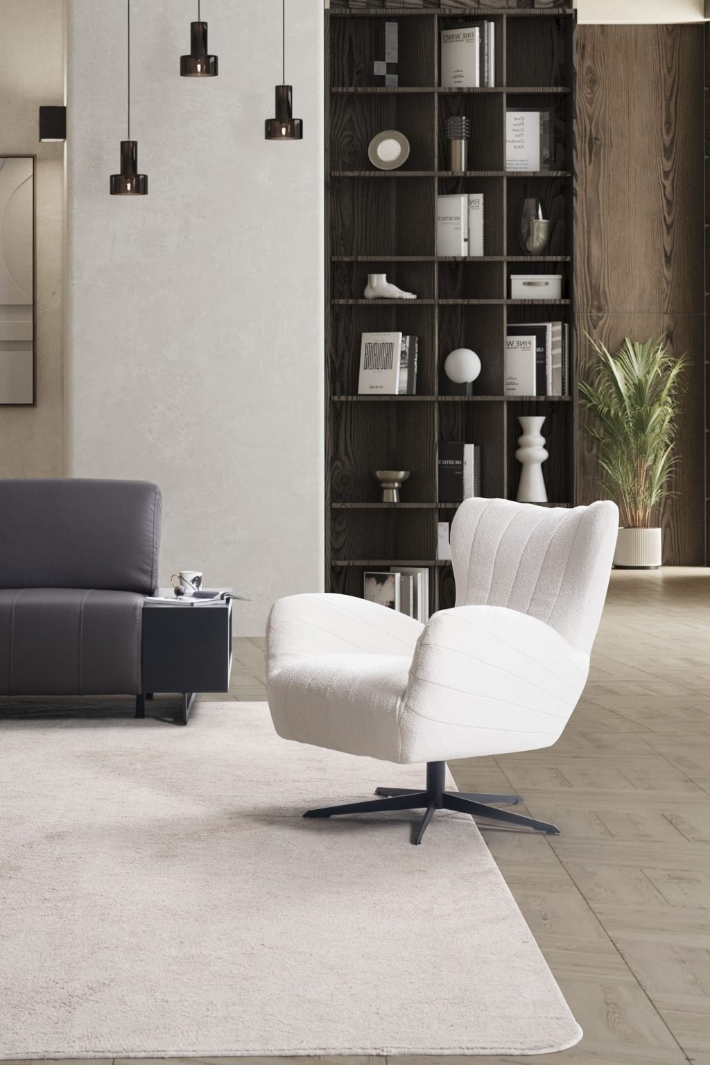 Кресло «Almina Metal» с въртяща се основа