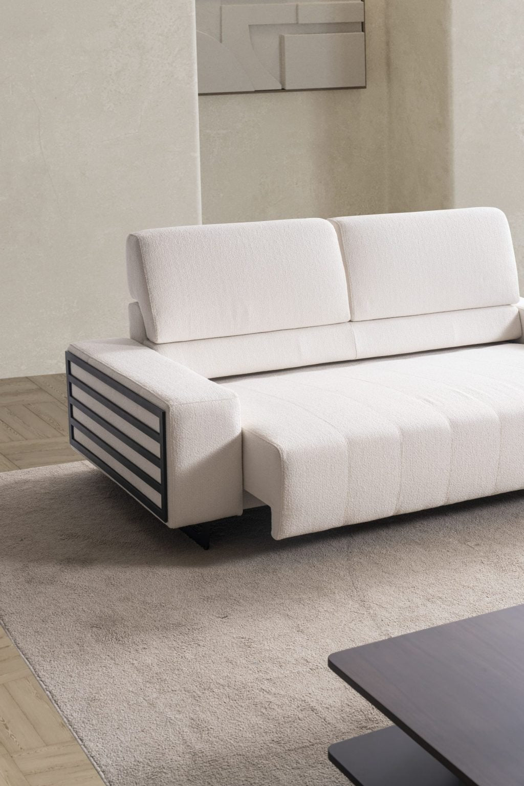 Триместен разтегателен диван «Selale» + две декоративни възглавници, ширина 240см