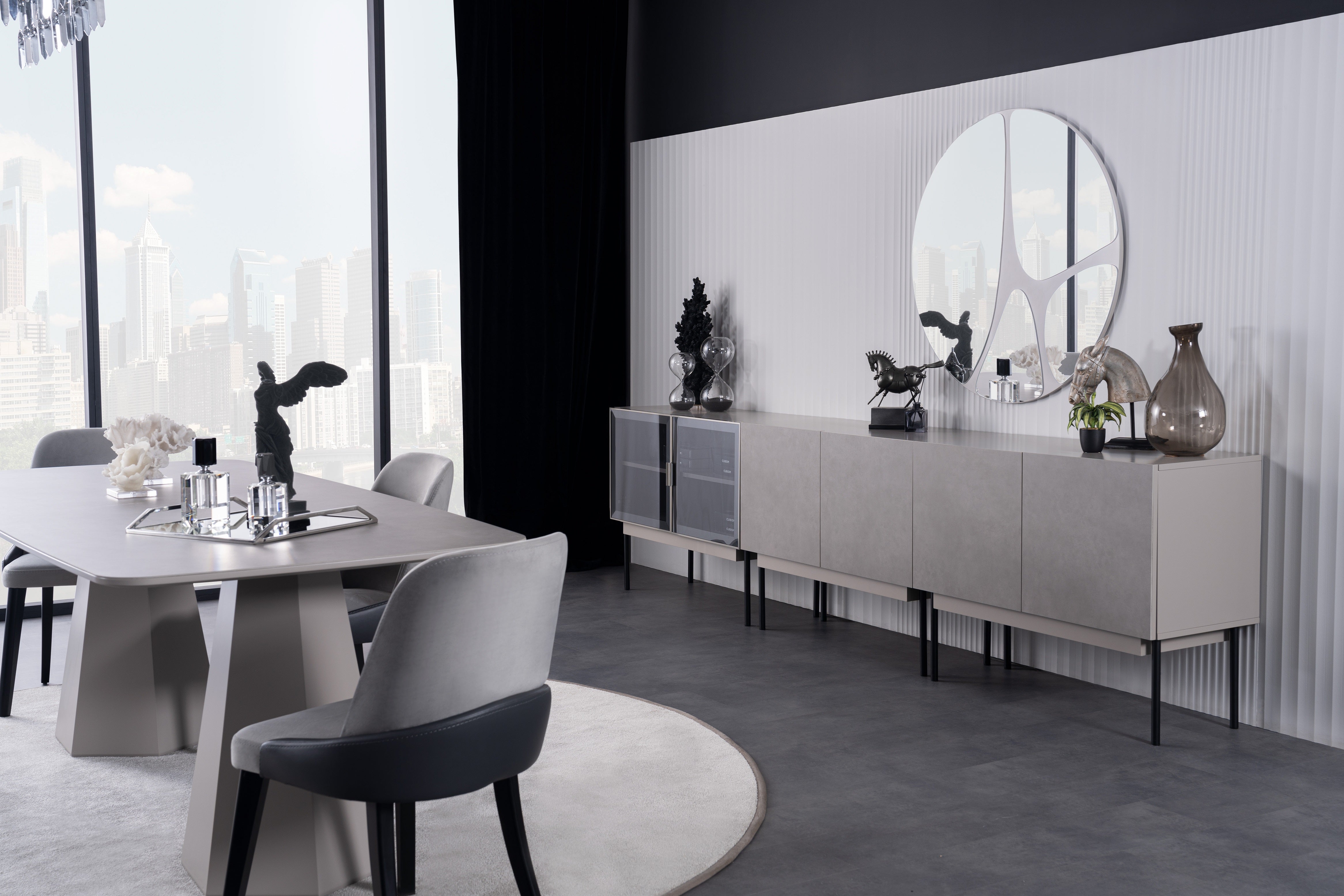 Модулен бюфет «Puzzle» с една или две врати, с чекмеджета