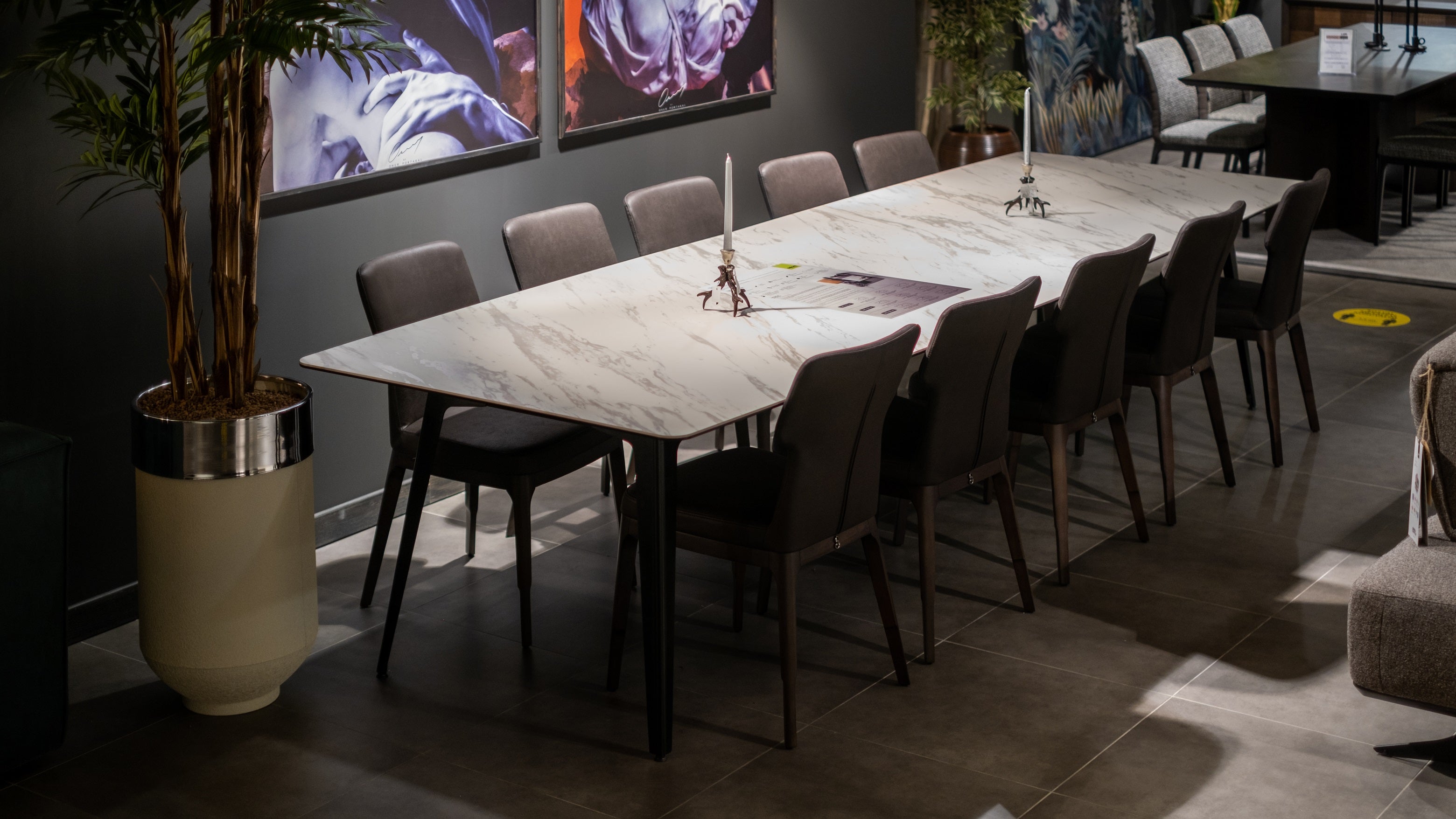 Трапезна маса «Porcelain» + керамичен плот