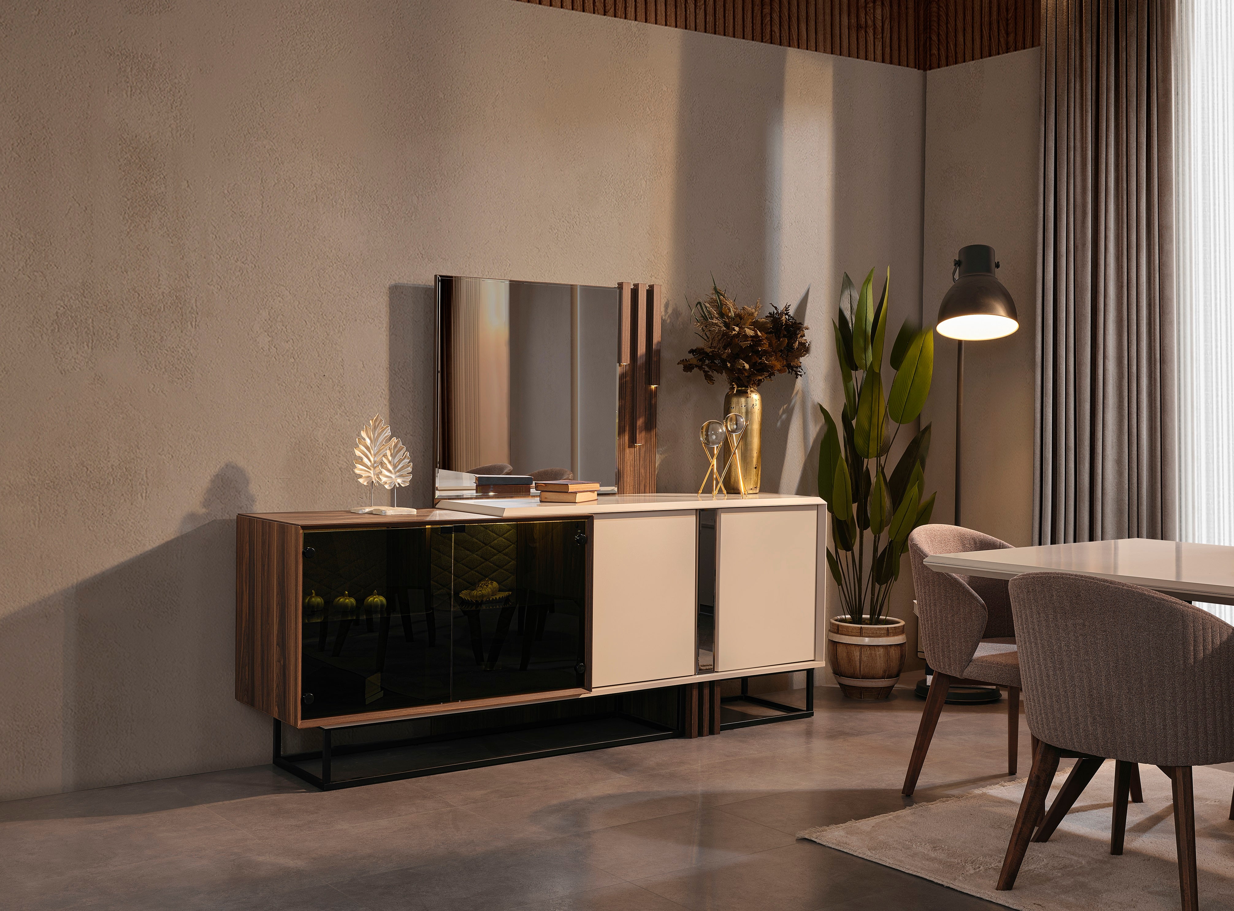 Бюфет с огледало Preo