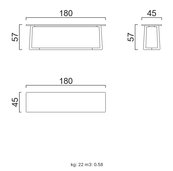 Странична помощна масa «Doe» - с естествен фурнир