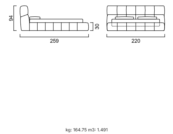 Тапицирано легло «Eliot» модерно легло с табла, с включена подматрачна рамка