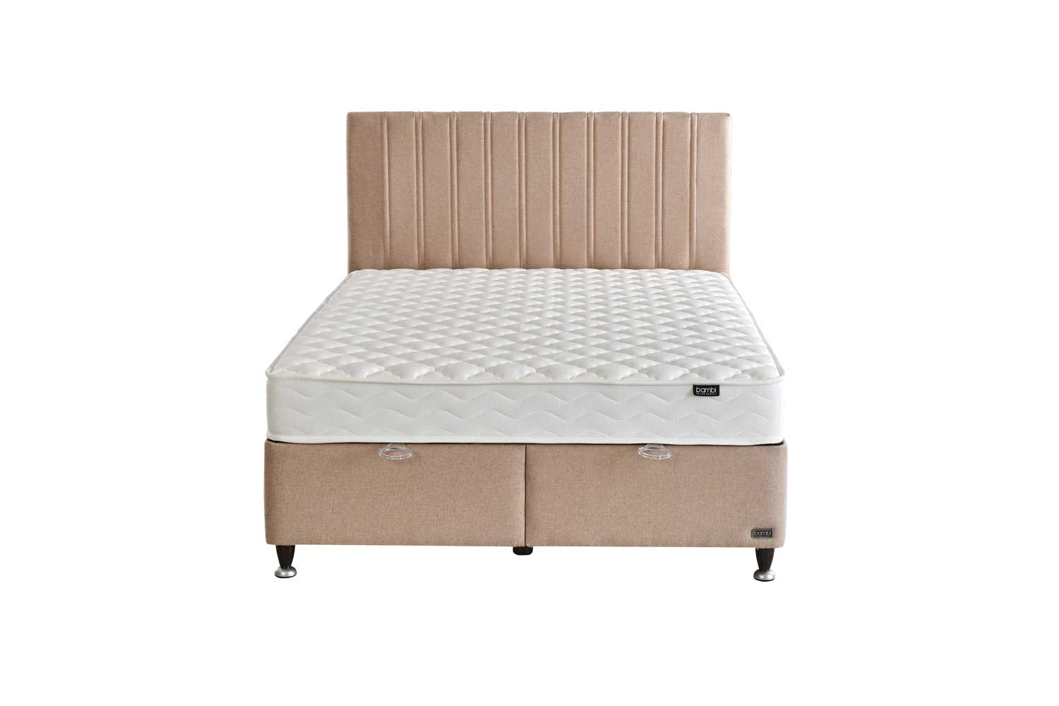 Тапицирано легло «Fornea» + Матрак и табла - с място за съхранение, повдигащ механизъм, система за безшумно затваряне